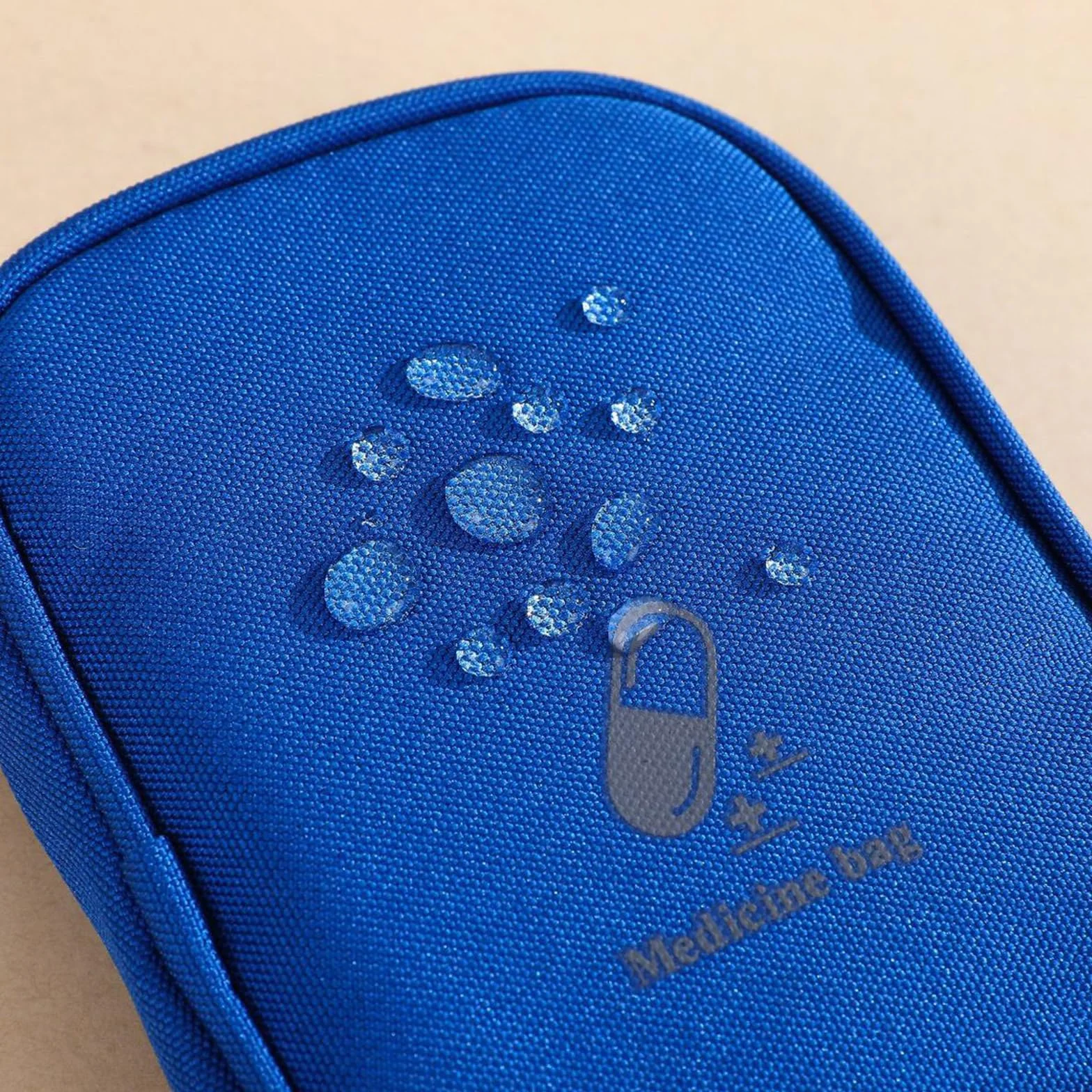 Przenośna mini torba pierwszej pomocy pusta mała torba podróżna na leki zamki błyskawiczne poręczna kieszeń na tabletki do podróży użytku domowego pusta torba, a