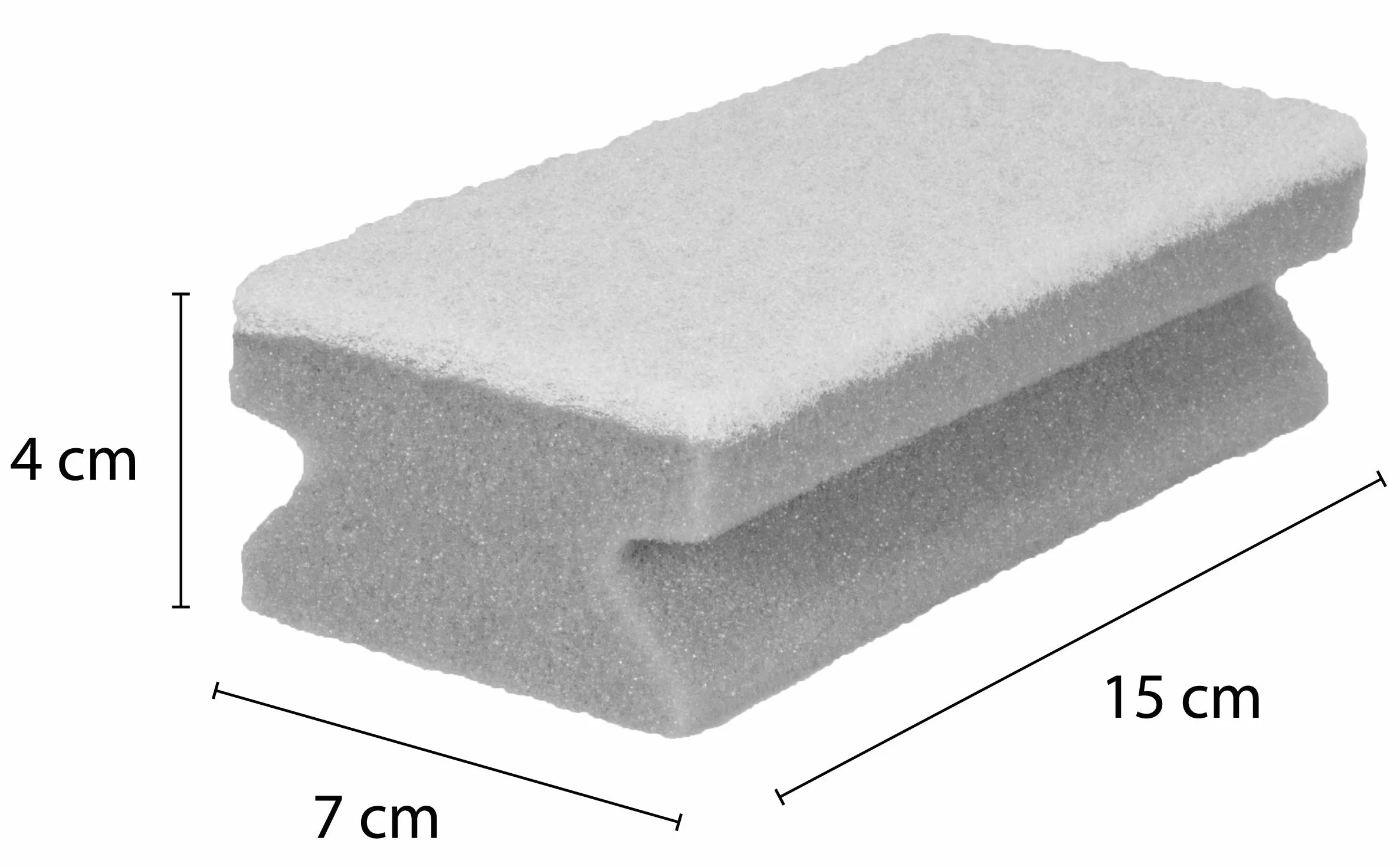 Sonty gąbki do czyszczenia 15 x 7 x 4 cm białe nie rysujące się 10 sztuk