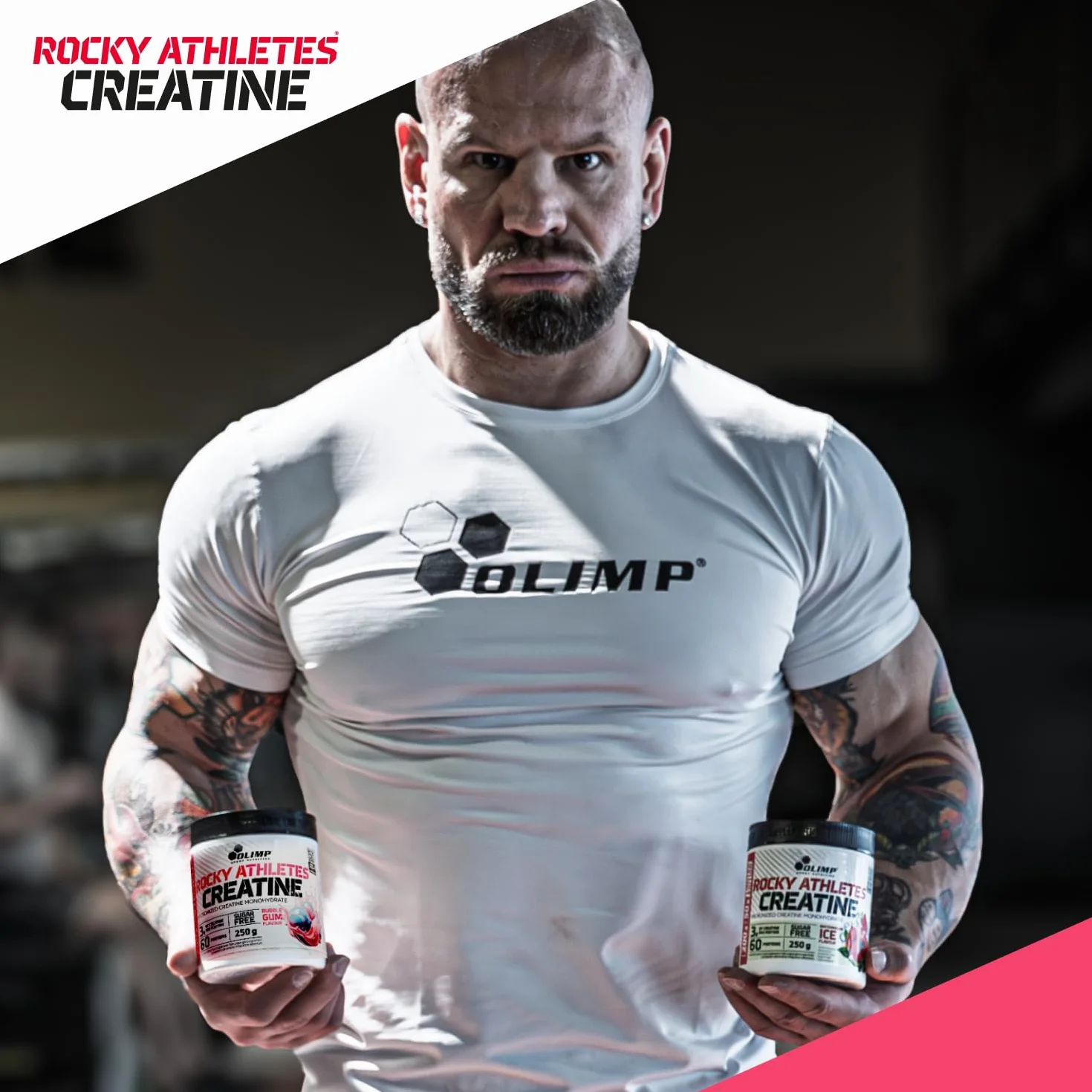 Olimp Rocky Athletes® Creatine - 250 g, Bubble Gum