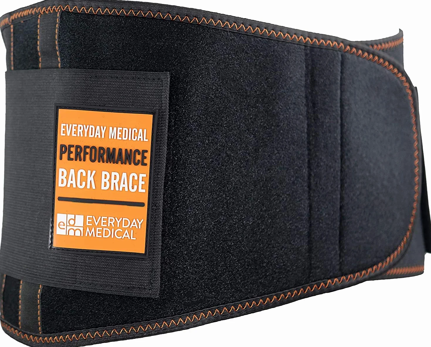 Pas podtrzymujący lędźwie I orteza dolnej części pleców od Everyday Medical I Celowana ulga w bólu dolnej części pleców w przypadku skurczów pleców, rwy kulszowej, podnoszenia ciężarów pas na siłownię