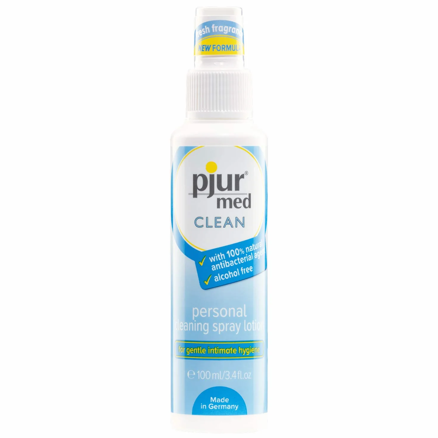 pjur med CLEAN spray higieniczny z antybakteryjną substancją czynną – do delikatnego czyszczenia skóry i okolic intymnych (100 ml)