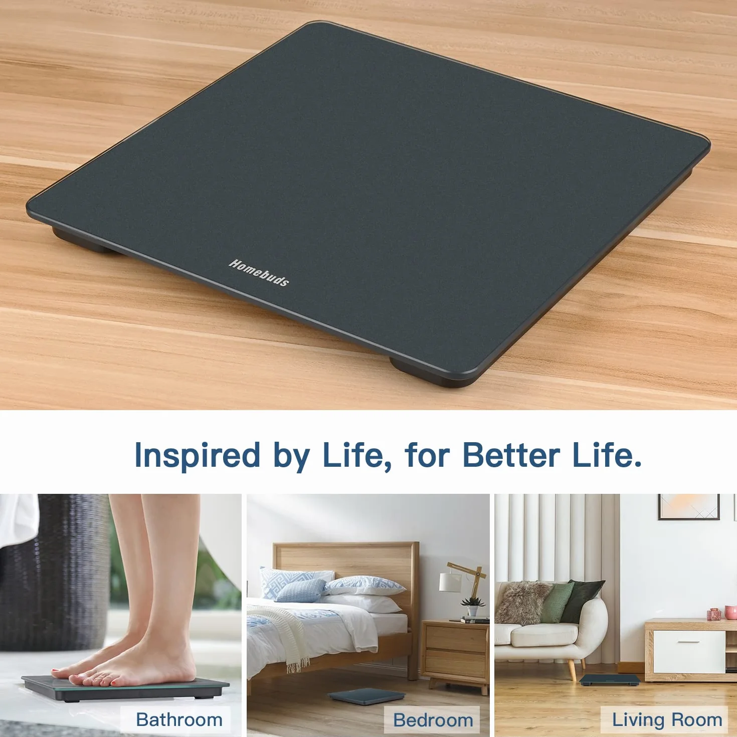 Waga Cyfrowa Homebuds 182kg Precyzja 0,05kg LED Niebieska