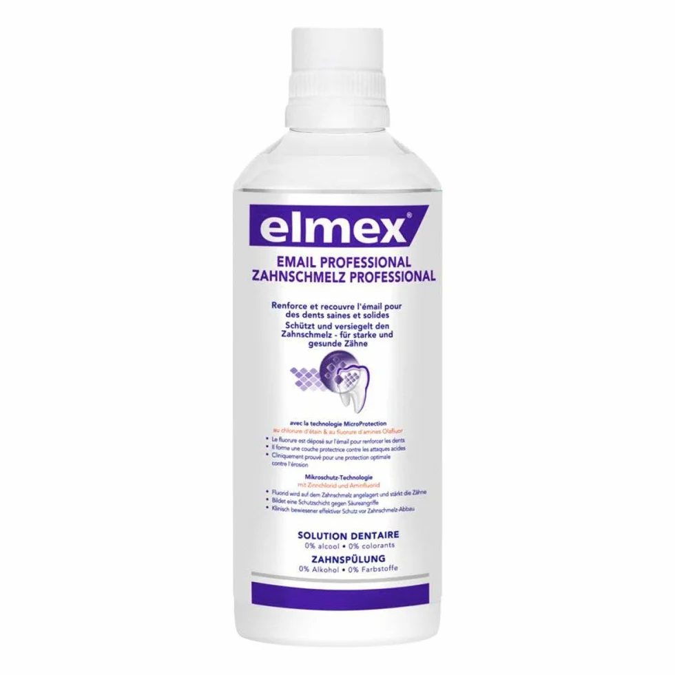 Elmex Opti-Schmelz Professional Zahnspülung, 400 ml Kremowa