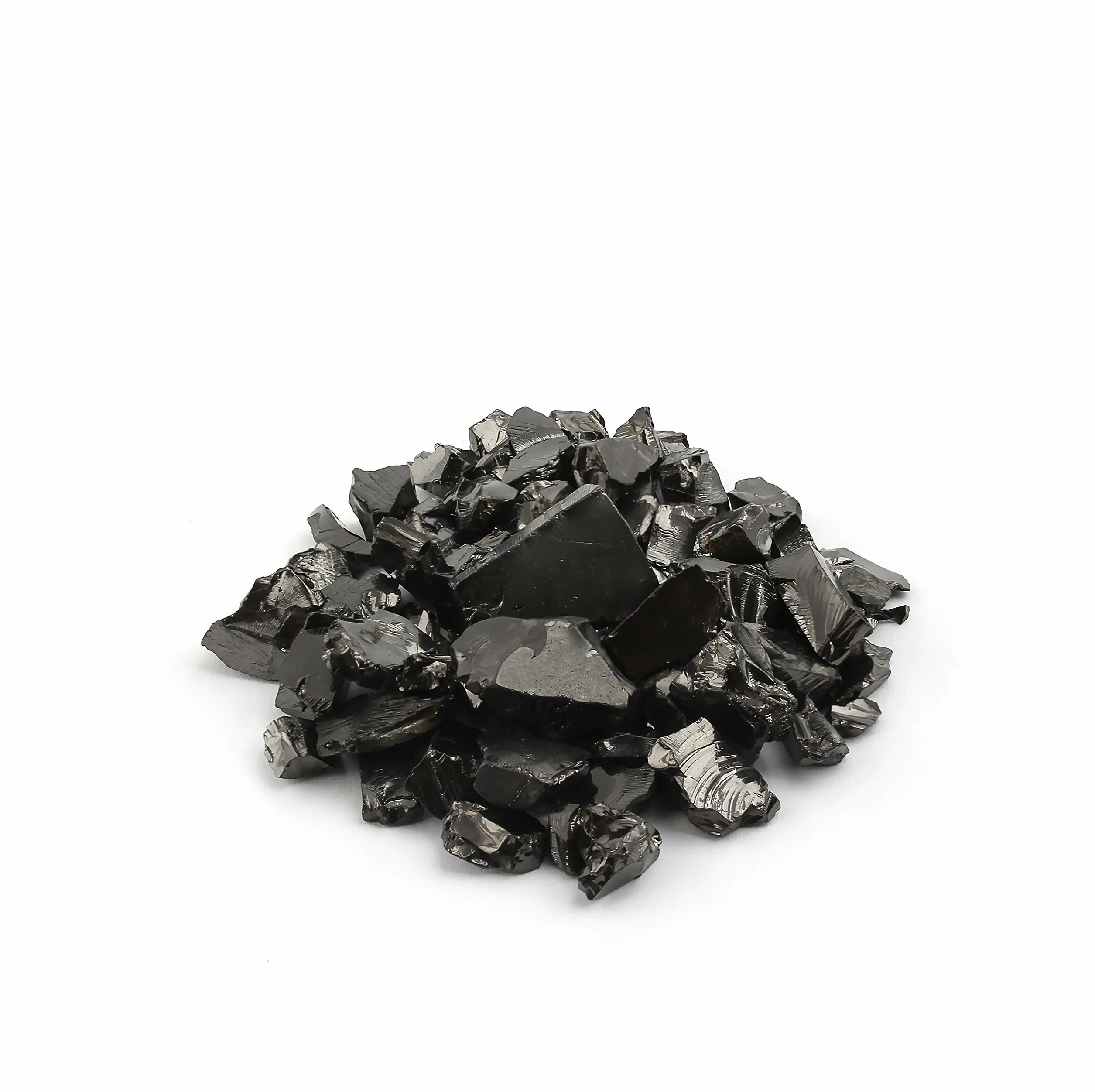 Heka Naturals Shungite Elite Kamienie do Oczyszczania wody | Srebrnego połysku, Surowego Elitarnego Szlachetnego Szungitu do Oczyszczania Wody i Filtrowania | Naturalne i Autentyczne bryłki firmy Karelia (100)