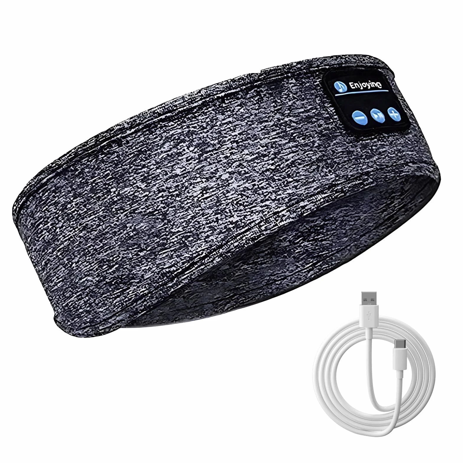 Opaska na głowę Bluetooth do spania z głośnikami stereo HD, wielofunkcyjny zestaw słuchawkowy do spania, zmywalna maska nocna, do uprawiania sportu, jogi, podróży, najwyższy komfort dla osób