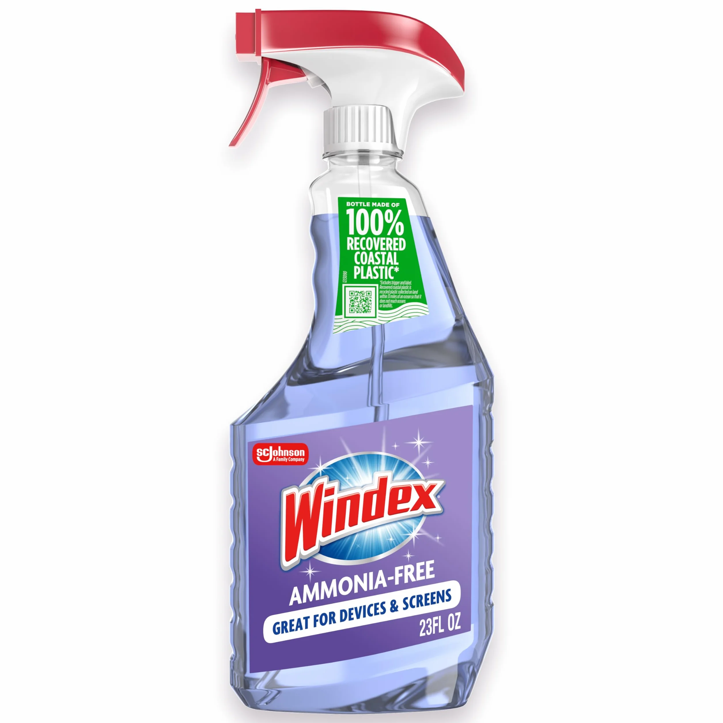 Windex Butelka wyzwalacza szkła bez ammonii, kryształowy deszcz, 60 ml