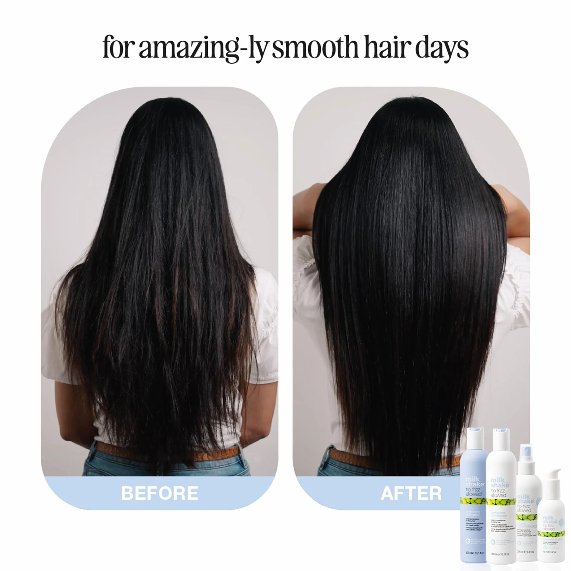milk_shake | No Frizz Allowed Spray Przeciwwilgociowy 200 ml, Ochronny spray wygładzający do puszących się włosów