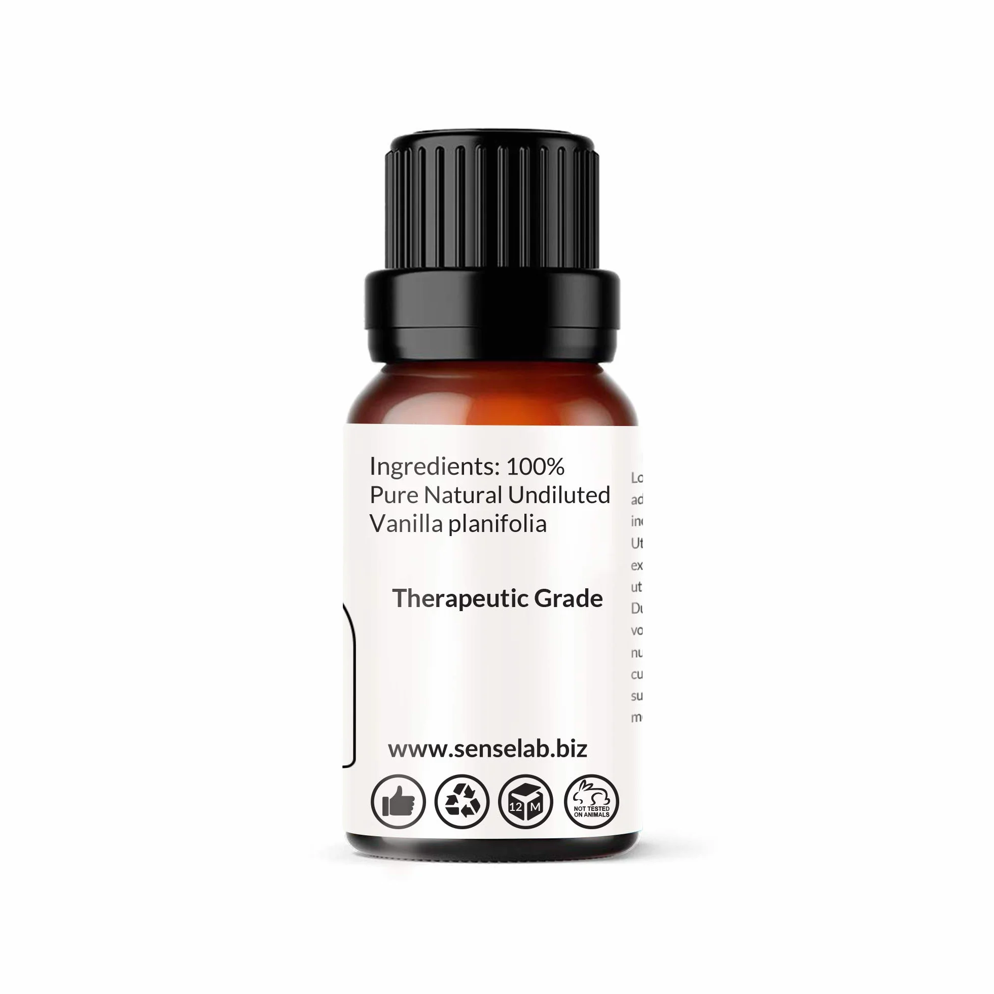 SenseLAB Olejek eteryczny waniliowy - 100% czysty naturalny olejek waniliowy, jakość terapeutyczna do dyfuzora aromaterapeutycznego - Olejek relaksujący i kojący (10 ml)