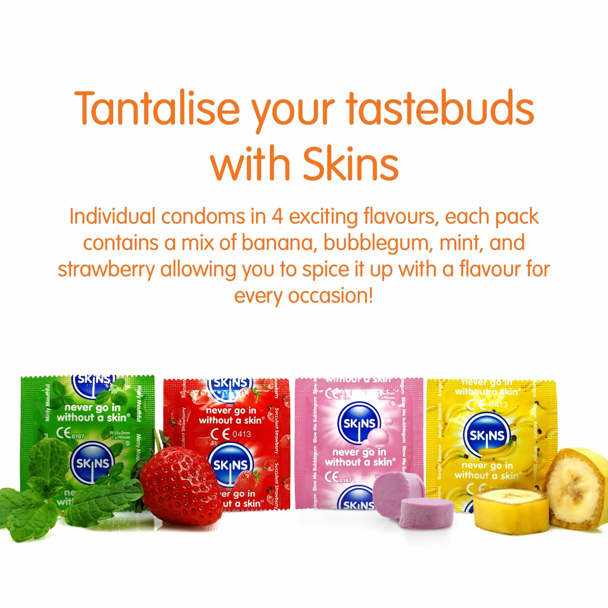 Skins Flavoured prezerwatywy 4 szt