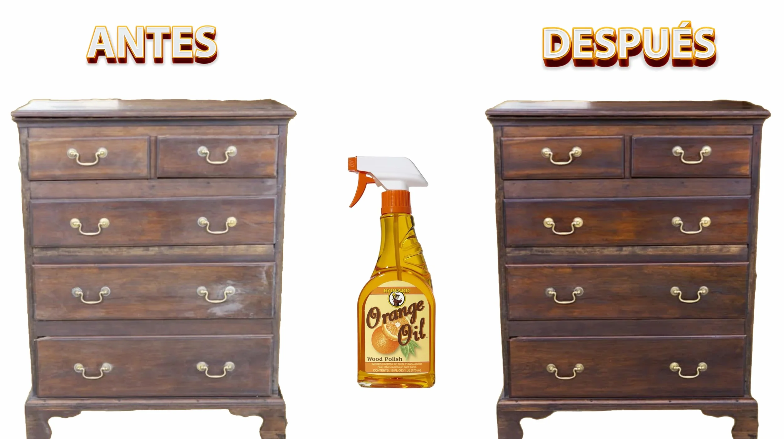 Howard (0R0008) Orange Oil Wood Polish 236 ml - preparat do czyszczenia drewna