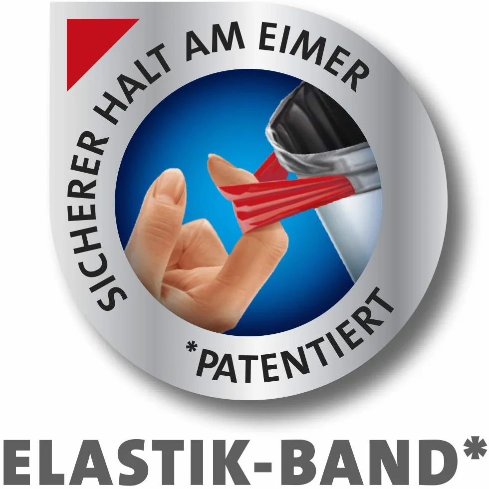 Worki na śmieci z taśmą mocującą 10L, opakowanie 4 szt.