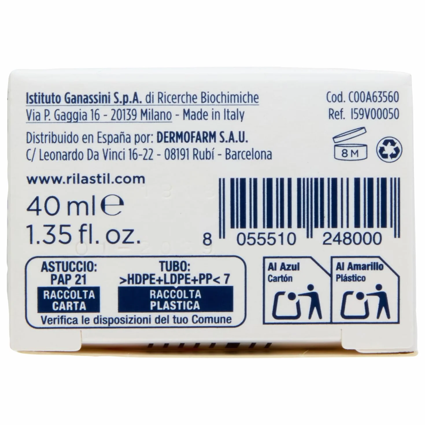 Rilastil Cicastil Balsam Lenitivo Riparatore Multiuse, 40 ml