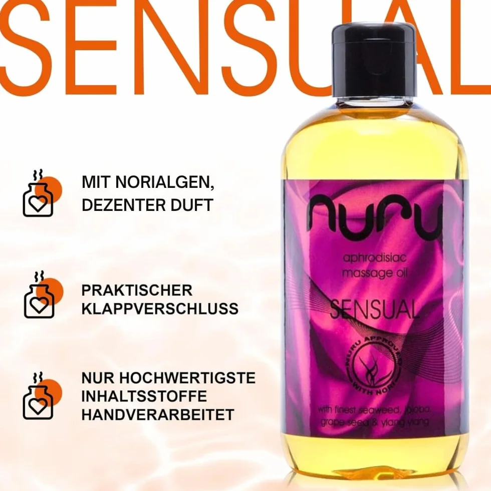 Olejek do masażu Nuru wielokolorowy sensualny erotyczny