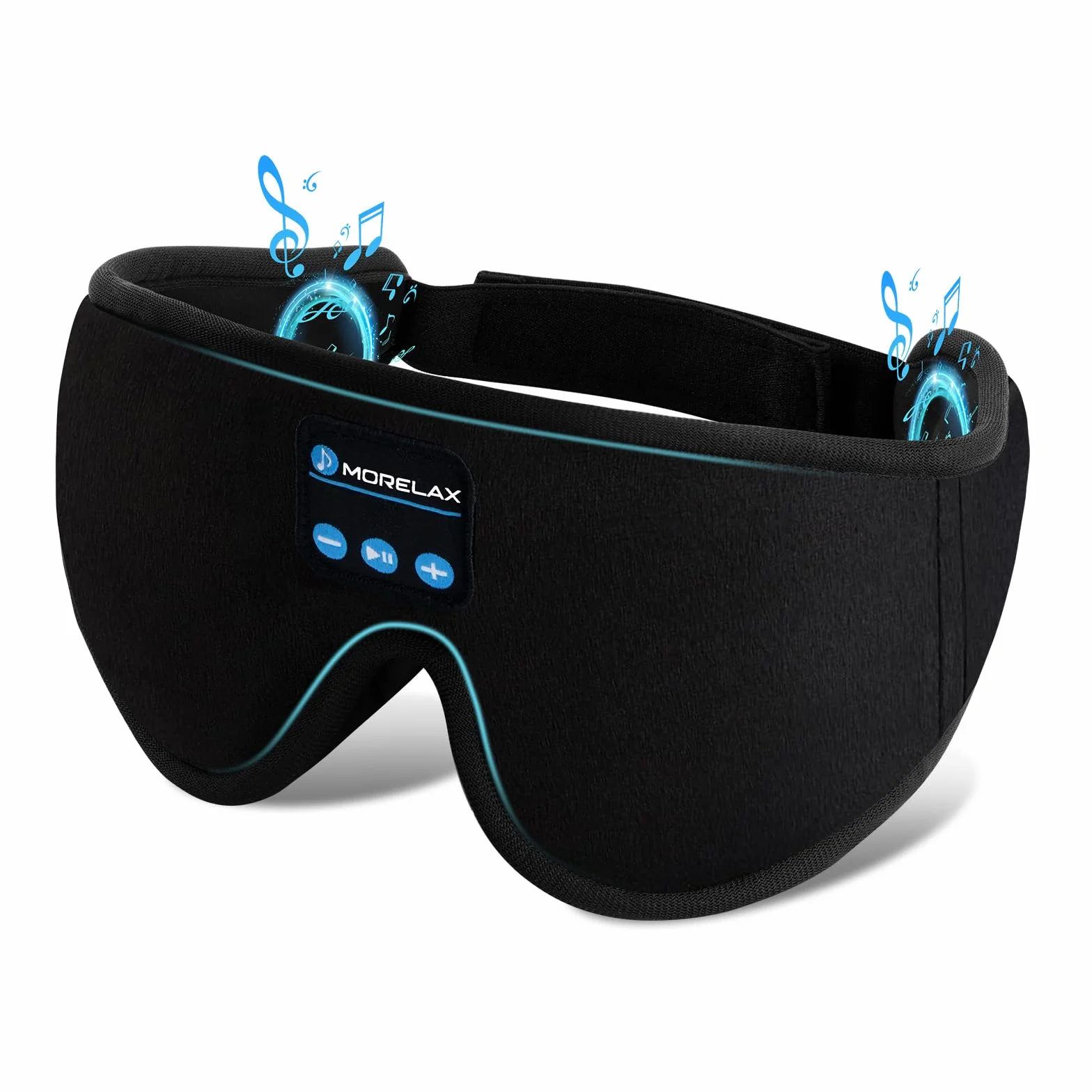 Maska do spania ze słuchawkami Bluetooth, maska do spania 3D, bezprzewodowa, muzyczna maska na oczy do spania na boku/plecach, prezent