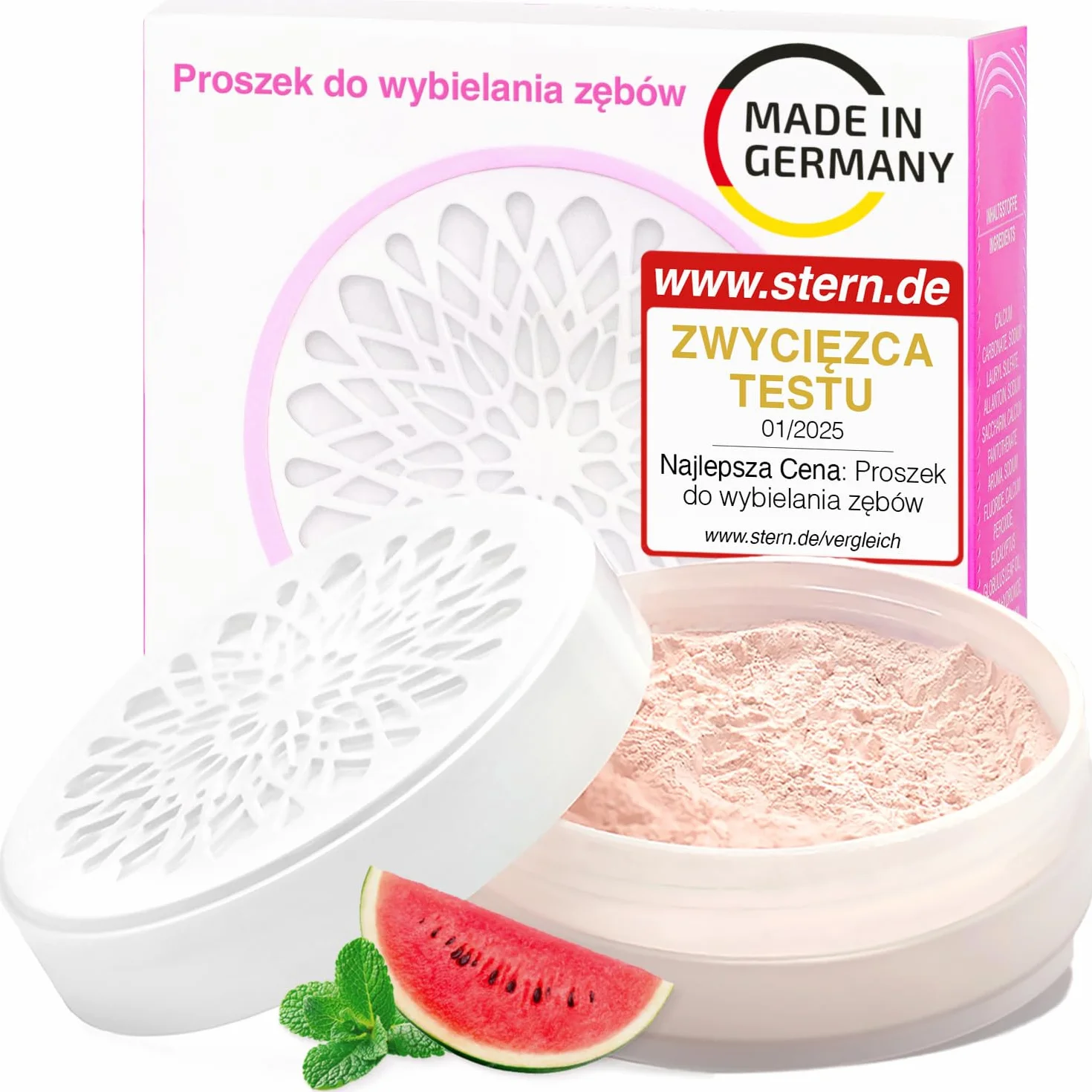 Onlysmile wybielanie zębów w proszku do białych | Wybielanie zębów z widocznym efektem oczyszczającym | Wybielanie zębów - Kosmetyczne czyszczenie zębów