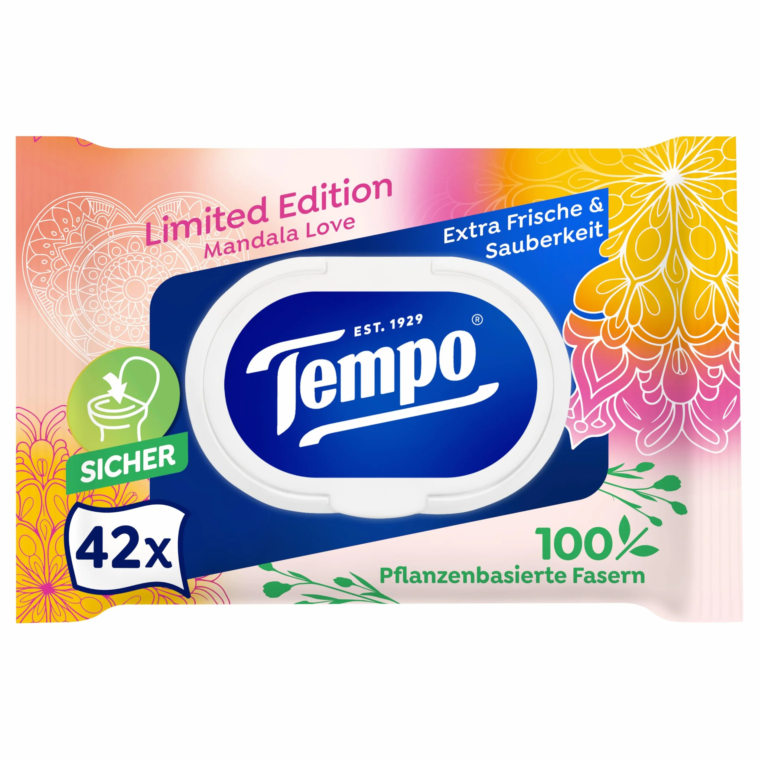Tempo Mein VerwöhnMoment Limited Edition mokry papier toaletowy 16 x 42 chusteczki nawilżane