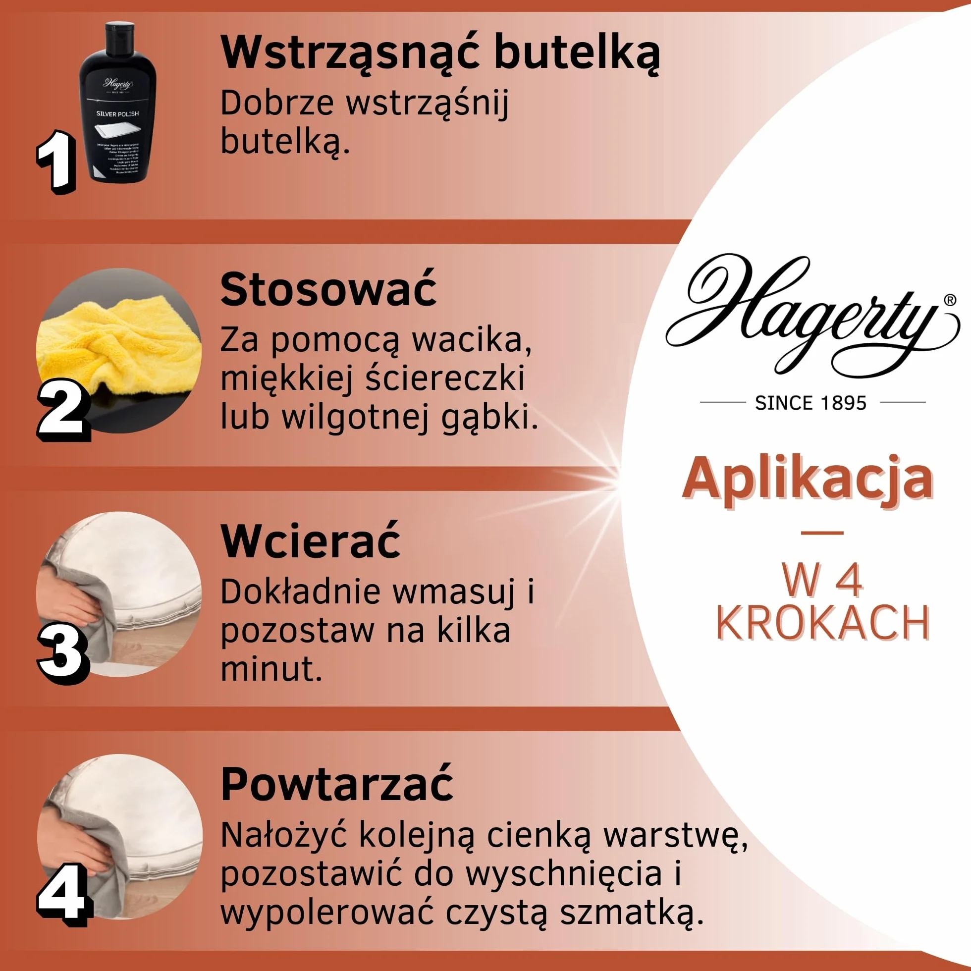 Hagerty Silver Polish 250 ml Pasta do polerowania srebra i posrebrzanych metali