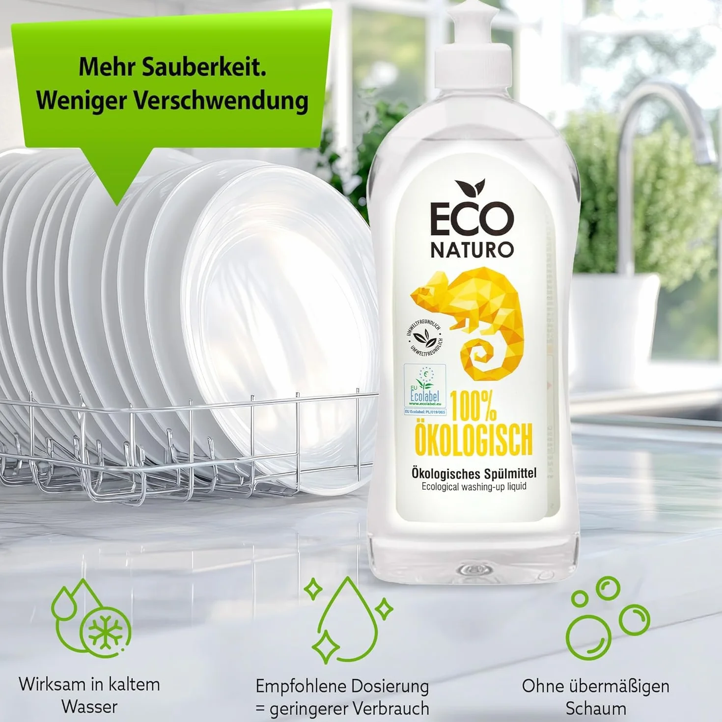 Organiczny Płyn do Mycia Naczyń 2 x 500 ml Ekologiczny Naturalny