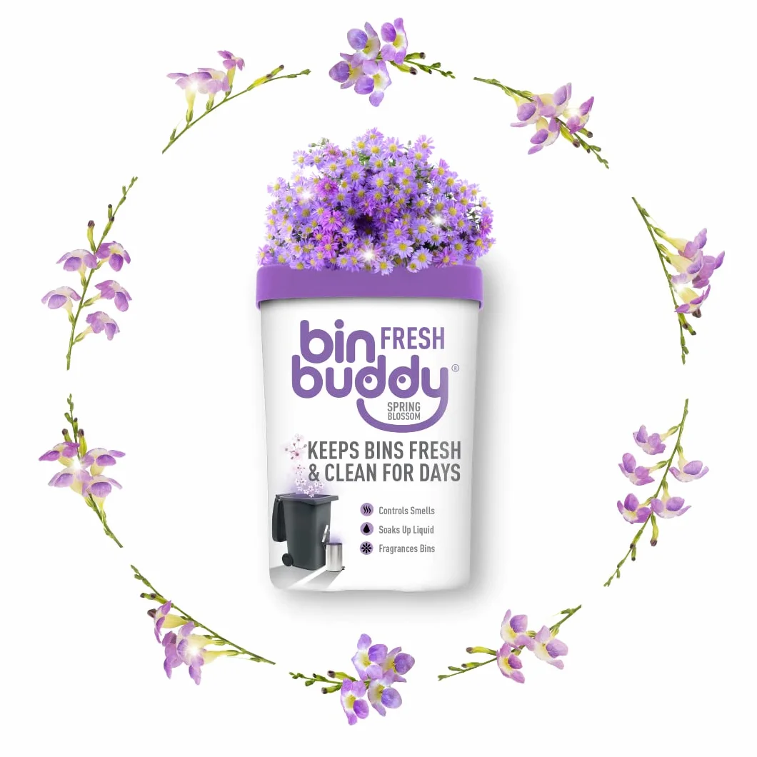 Bin Buddy Odświeżacz do Pojemników w Proszku 450 g Fioletowy