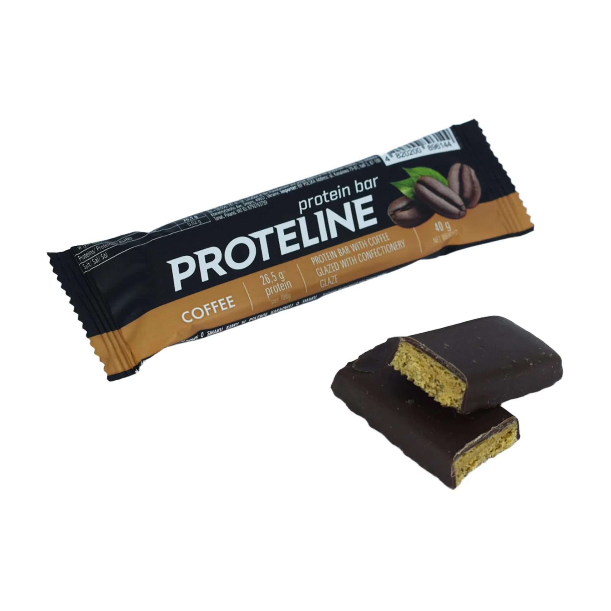 Baton Proteinowy MIX Smaków 24×40 g | Kawa, Kokos, Kakao, Słony Karmel | 26% Białka | Fit Przekąska Po Treningu - ProteLine
