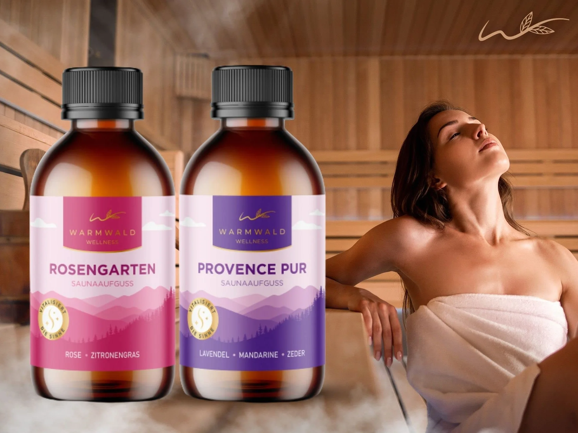 Napar do sauny z naturalnymi olejkami eterycznymi ciepły las 2 x 100 ml