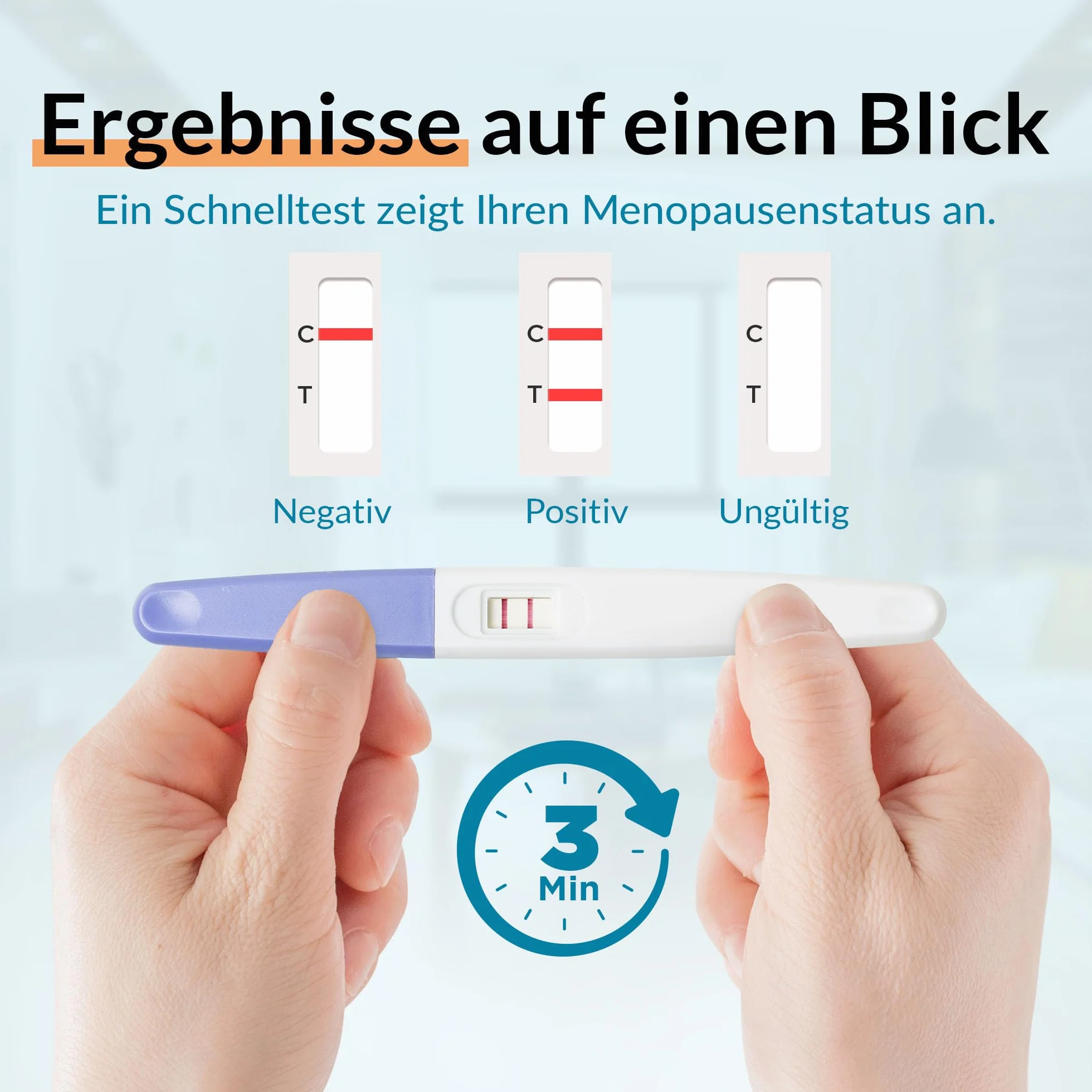 GetTested at Home Menopauza Test FSH (2 testy) Nasz szybki test to próbka moczu, tzw. Test midstream, który daje odpowiedź w ciągu kilku minut. Zawiera 2 paski testowe.