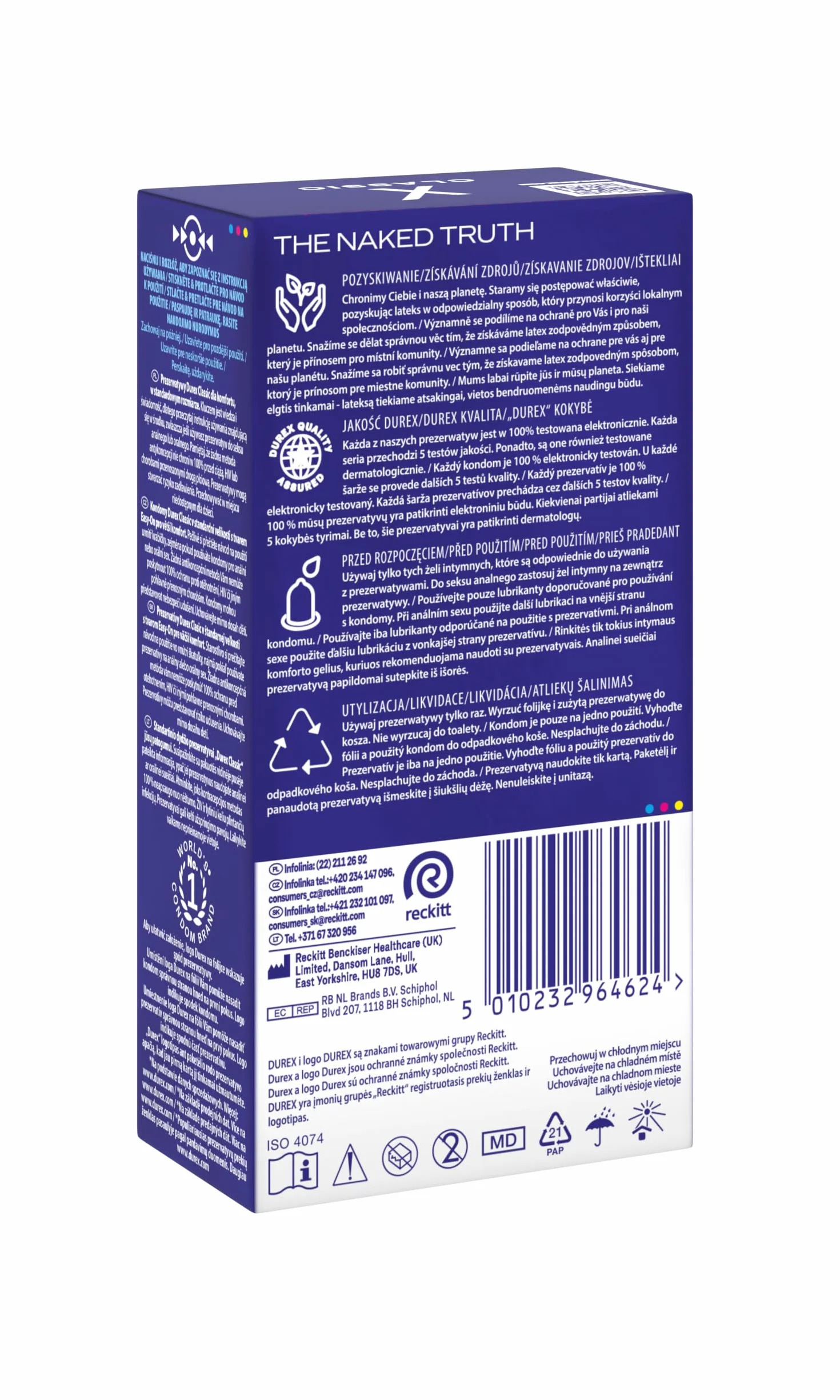 Durex Classic Prezerwatywy klasyczne 12 szt.