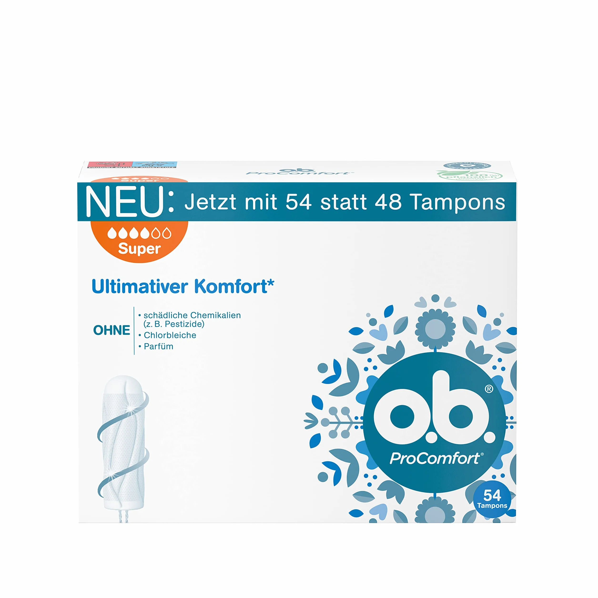 O.B. Procomfort Plus Tampony, 54 sztuki