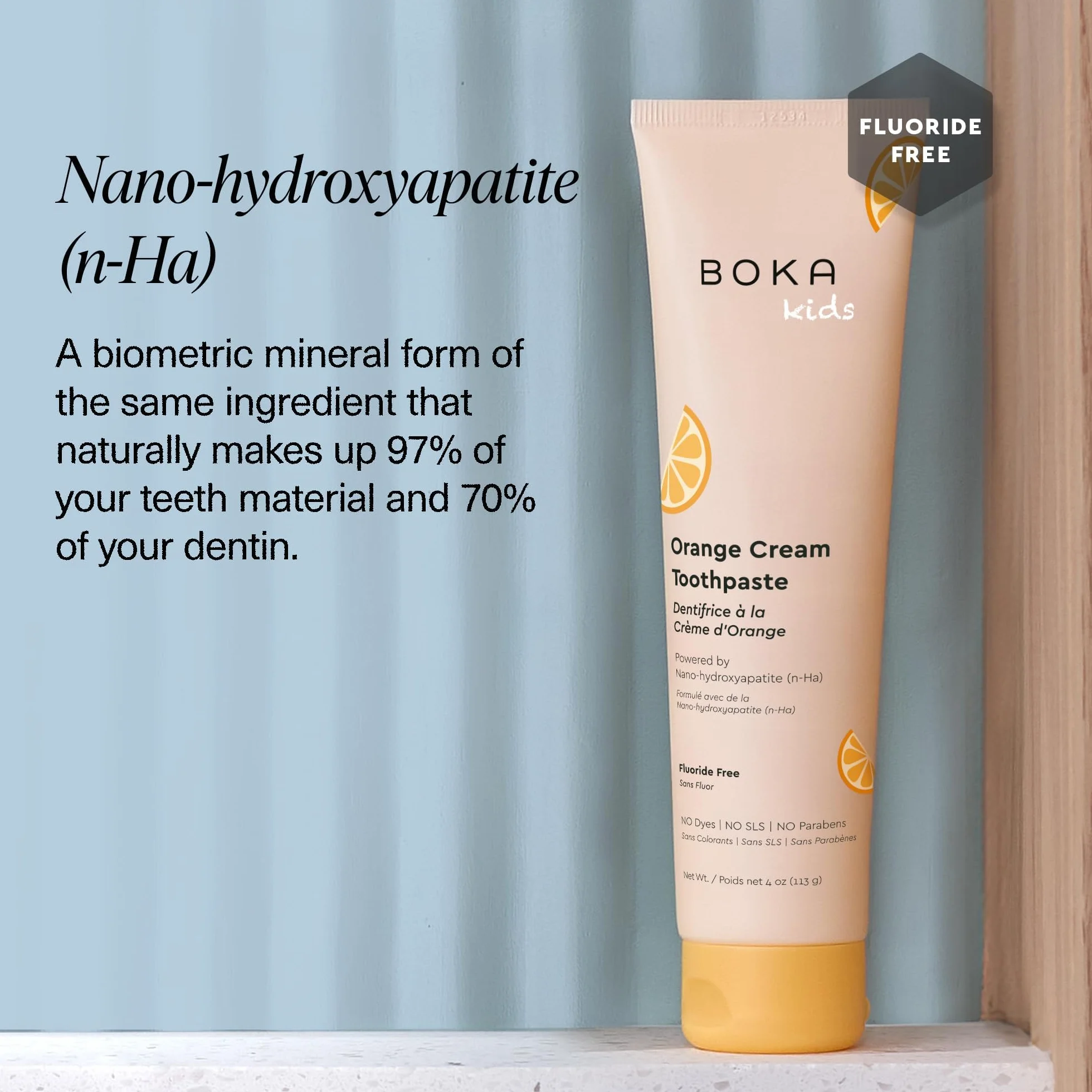 Boka Pasta do zębów bez fluoru nano hydroksyapatyt 113 g