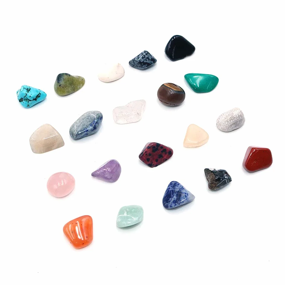 Namvo Mineral Rock gruboziarnisty kamień szlachetny fragment meteorytu kryształ kolekcja pudełko 20 szt.