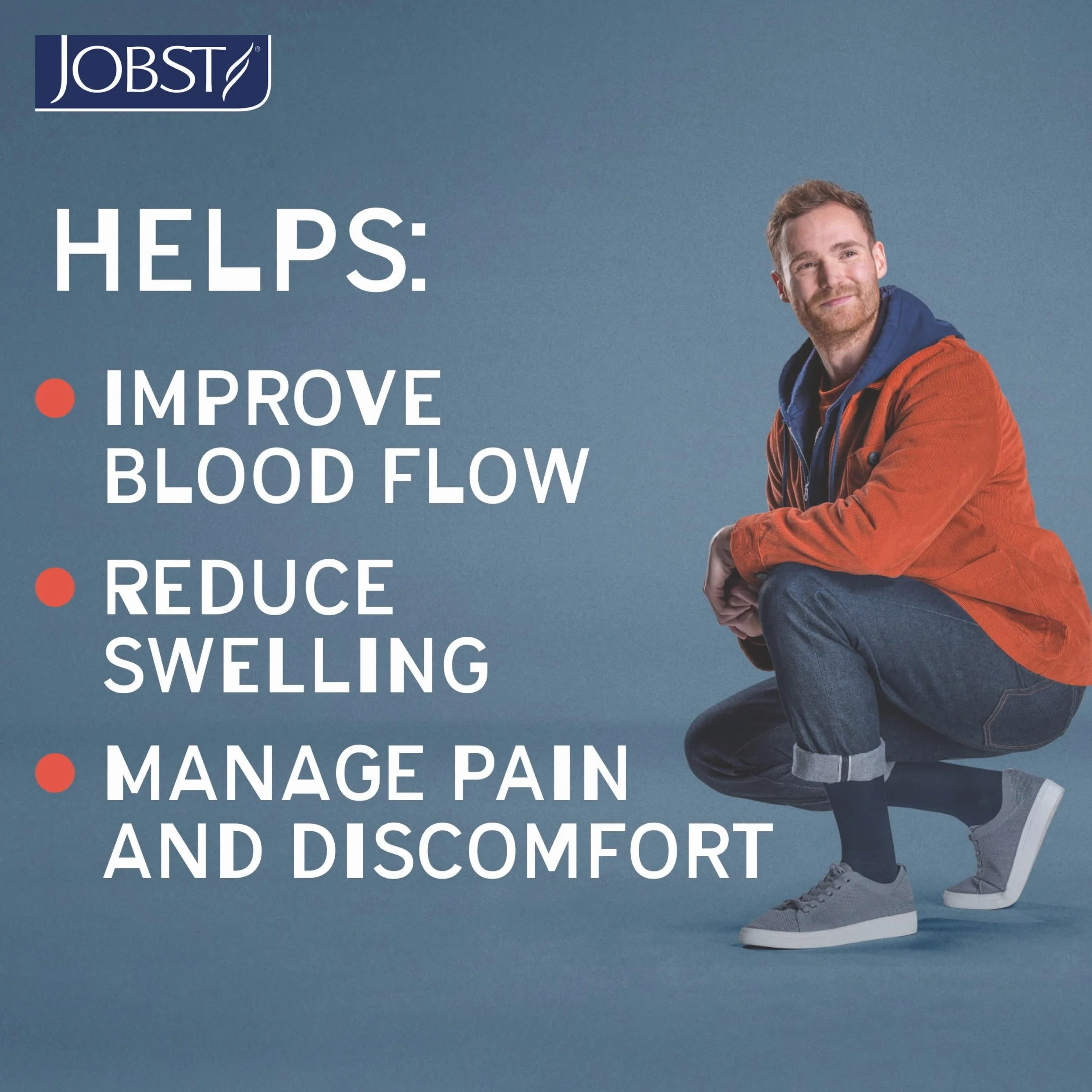 JOBST Pończochy podróżne przeciwzakrzepowe, czarne, rozmiar 4, bawełna 33%