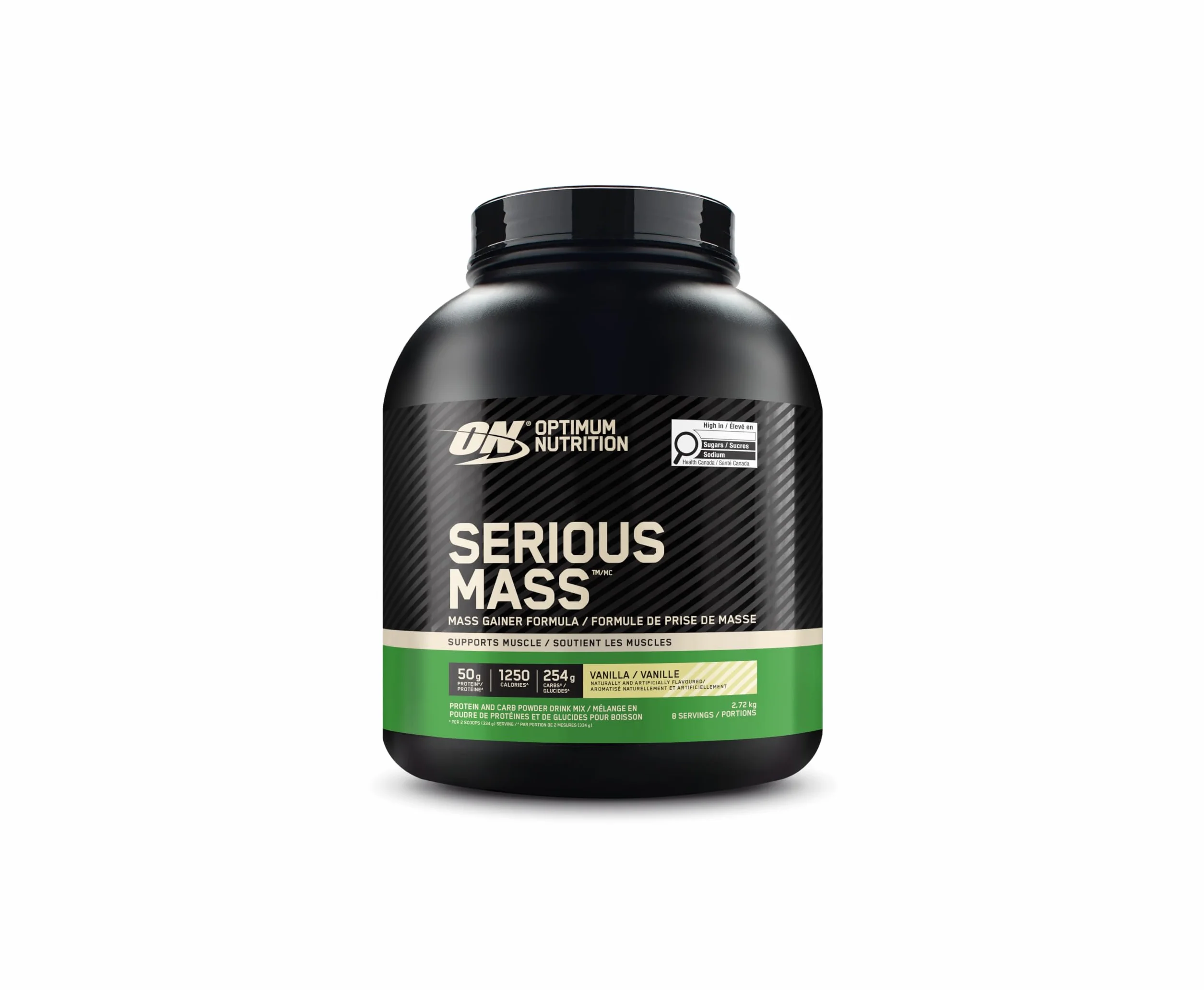 Optimum Nutrition Serious Mass Gainer Wysokokaloryczna Odżywka Białkowa Waniliowy 2,73 kg 8 Porcji