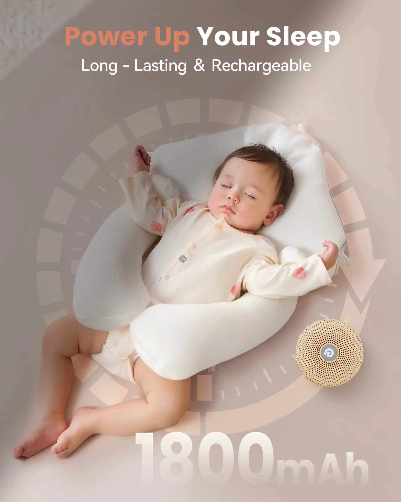 Dreamegg White Noise Machine – D11Max pomoc w zasypianiu dla dzieci i dorosłych, przenośna, z wbudowanym akumulatorem, 21 uspokajających dźwięków, Sound Machine Adult, Kashi