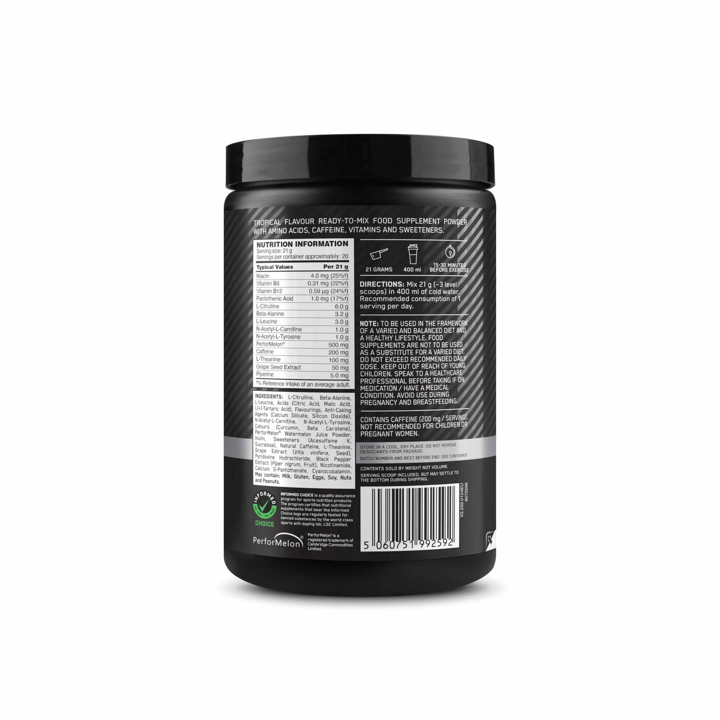 Optimum Nutrition Gold Standard przedtreningowa odżywka energetyczna Tropical 420 g 20 porcji