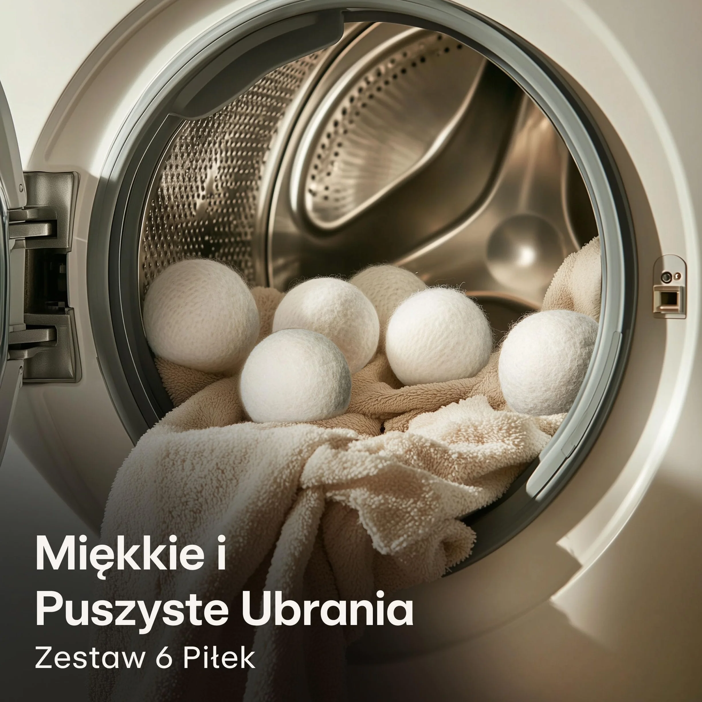 Kulki do Suszarki Bębnowej z Wełny Owczej - Organiczne Kulki do Suszenia