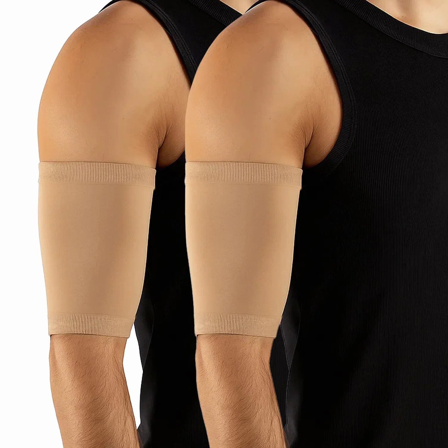 CALZITALY 1 lub 2 pary Picc Line Cover Arm Sleeve, męska i damska bransoletka na rękę do Picc, glukometru, cewnika lub miernika glukozy 70 DEN (2 sztuki, kolor skóry, 3)