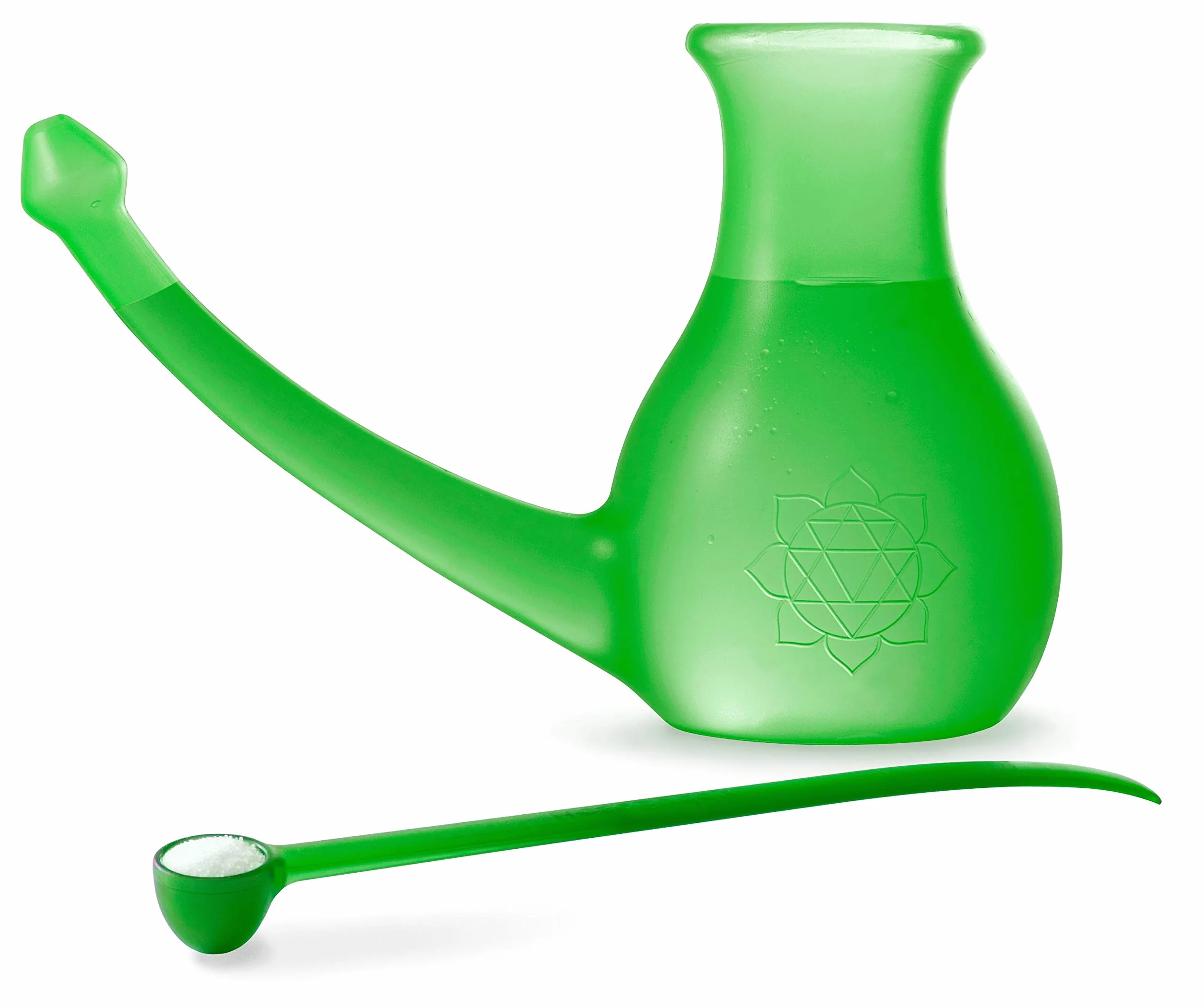 Yoga-Mad Nosebuddy The Ultimate Neti Pot | Pojemność 0,5 l, łyżka pomiarowa w zestawie, lekki i trwały materiał PP, dostępne w 3 kolorach