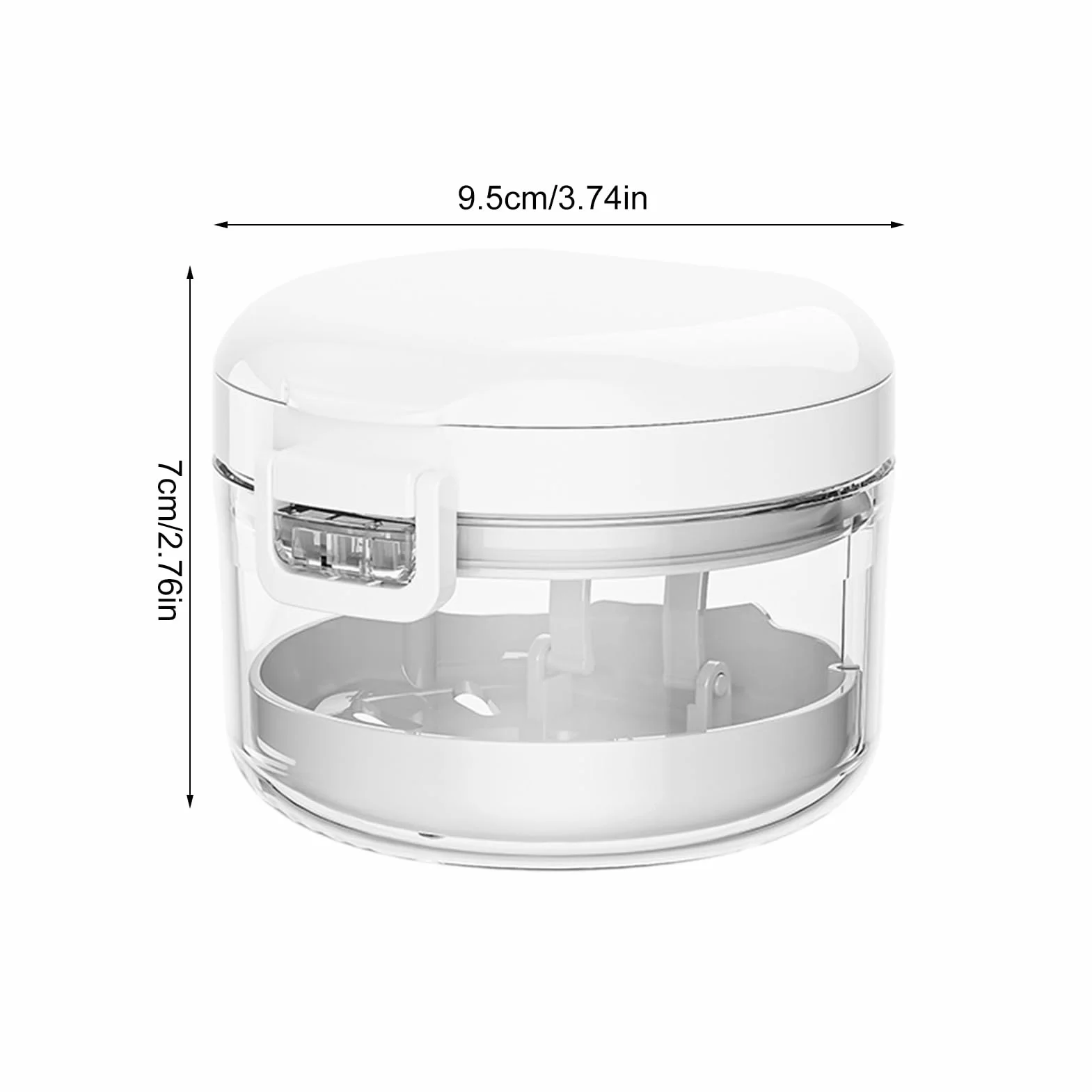 Retainer Cleaner Case - White PP ABS Bath Cup | 9.5x9.5x7cm 97g Aligner Cleaner with Removal Tool, Compact Retainer Storage Box for Women Men Care Home Travel Hygiene Organizer