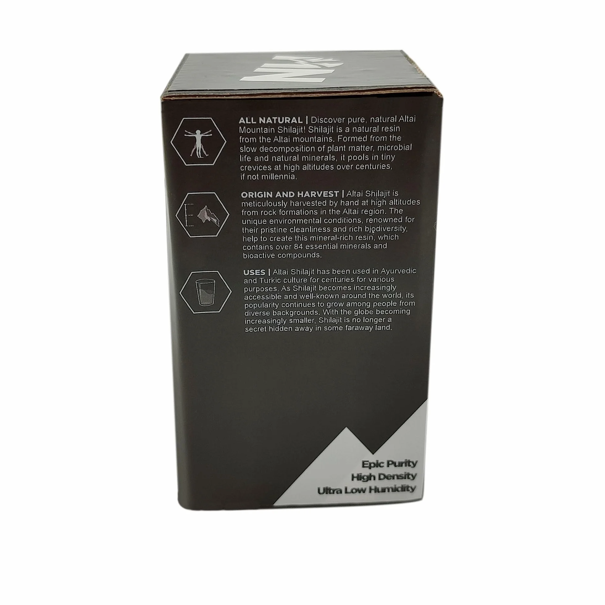 Natura Uralis Altai Shilajit Organiczna Żywica Mineralna Czarny 100g