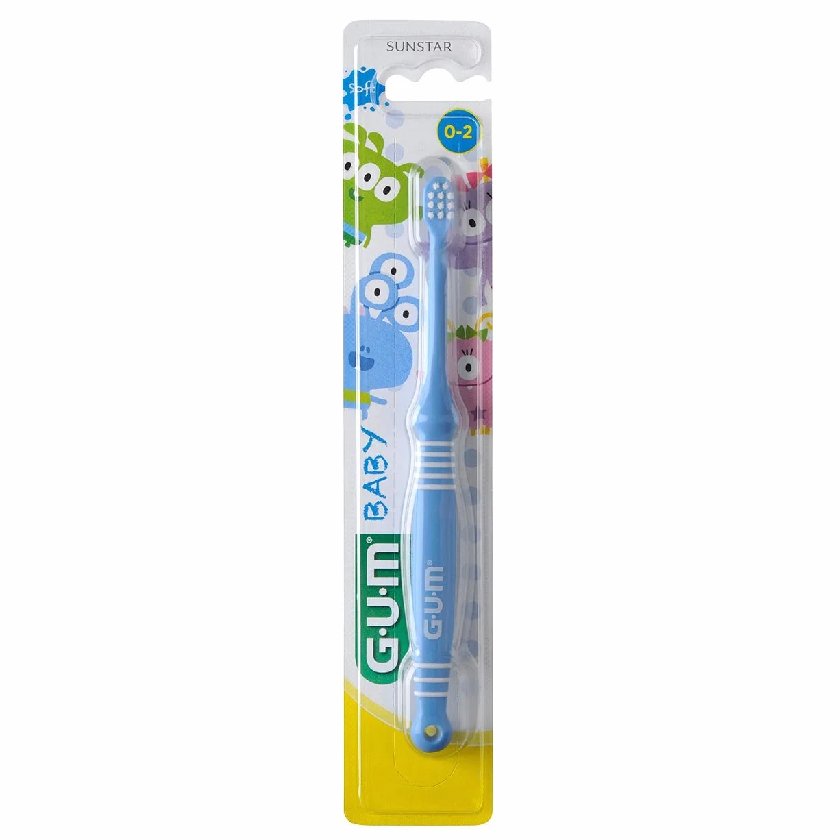 GUM Baby Monster szczoteczka do zębów 3 szt. opakowanie ekonomiczne