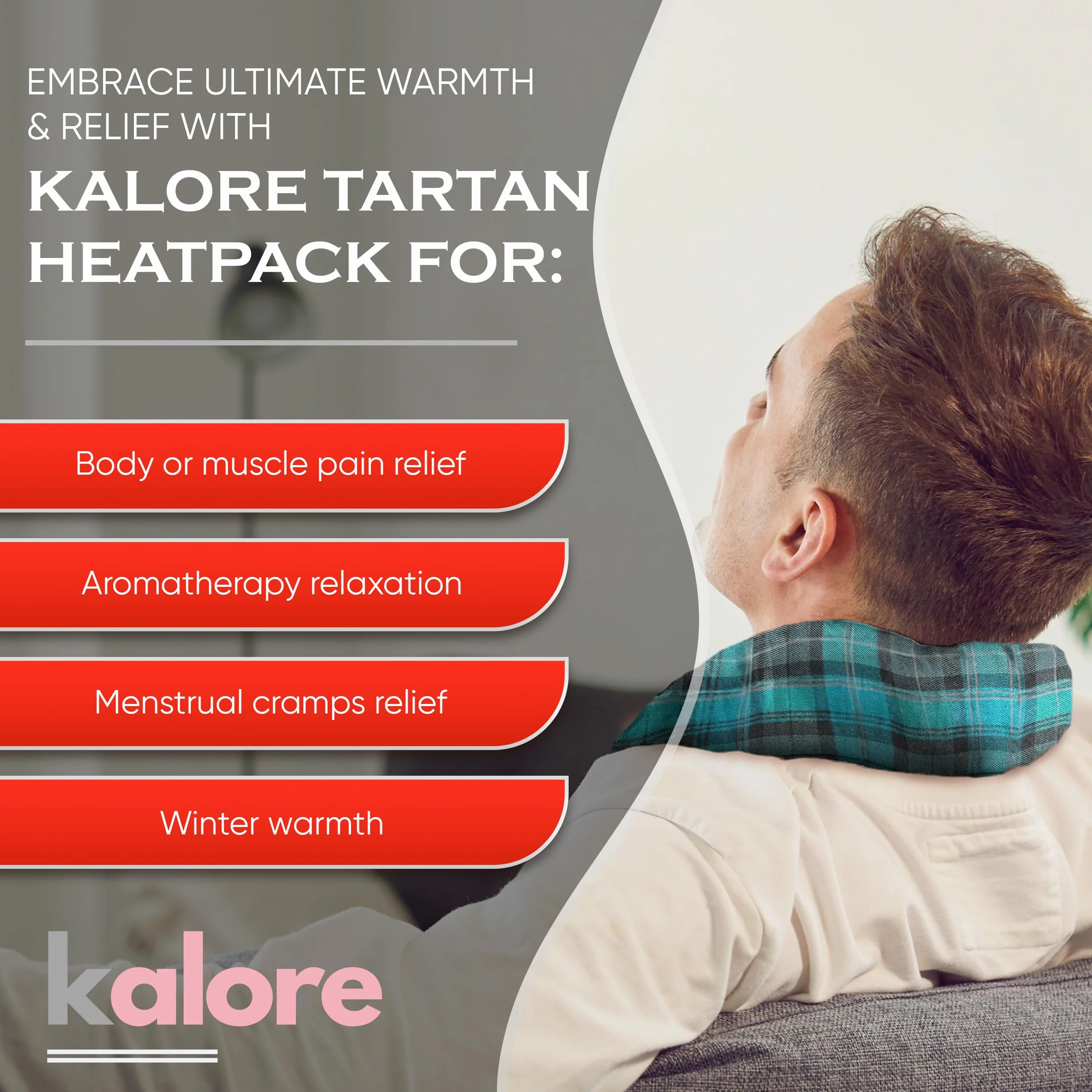 Torby pszeniczne, nadające się do kuchenki mikrofalowej, na szyję i ramiona, bezzapachowe, nadają się do kuchenki mikrofalowej, dla relaksu ciała, tkanina bawełniana w kratę i brytyjskie worki na