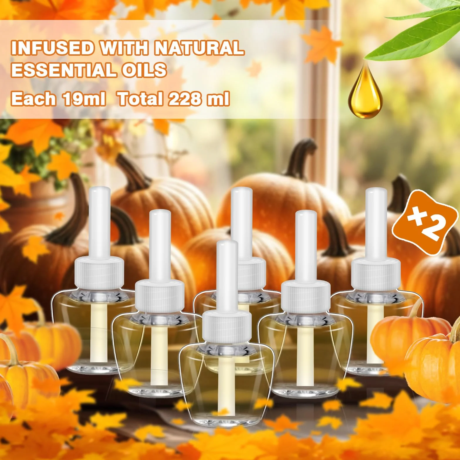 SCENTORINI Wkład do butelki olejku zapachowego 12 x 19 ml kompatybilny z Air Wick & Glade