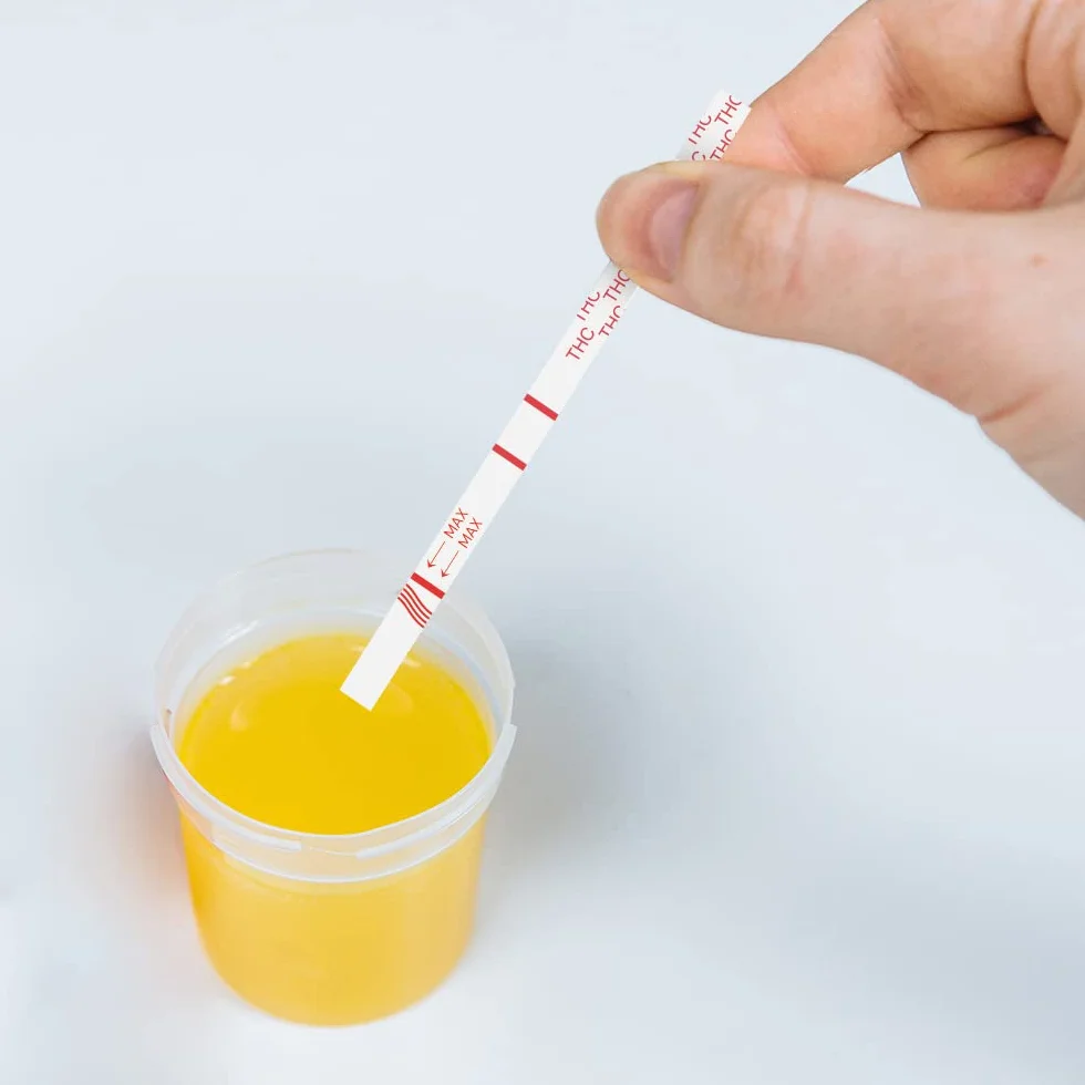 25 Accudoctor test narkotyków THC Konopie Marihuana 25 ng/ml Drug Test paski do szybkiego testowania paski testoweszybki zestaw do samodzielnego testowania leków Test na obecność narkotyków w moczu