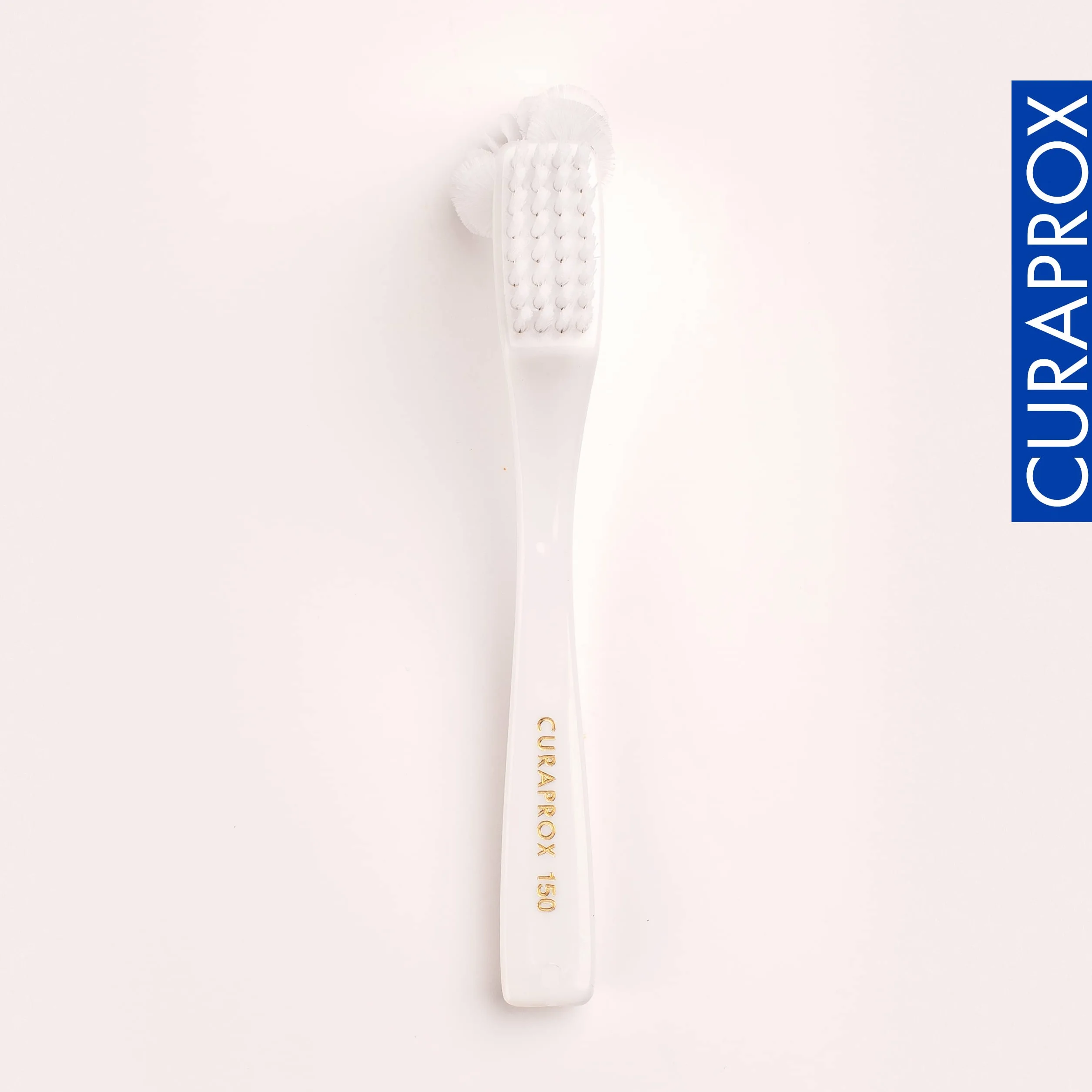 CURAPROX Szczotka do czyszczenia protez BDC, ergonomiczny uchwyt, biały