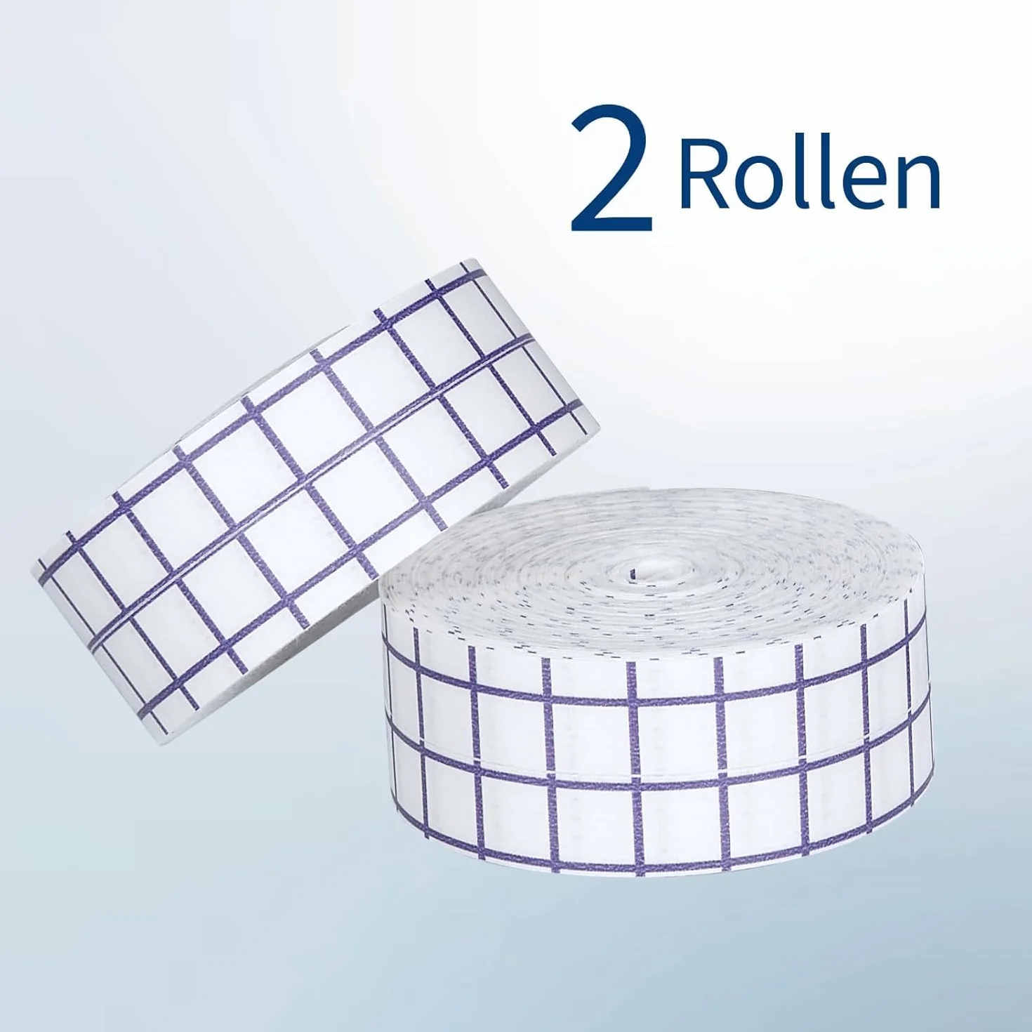 ABENA Taśma medyczna w rolce, plaster w rolce, na flizelinie, opatrunek na rany, rolka 10 m x 2,5 cm, biała, 2 sztuki