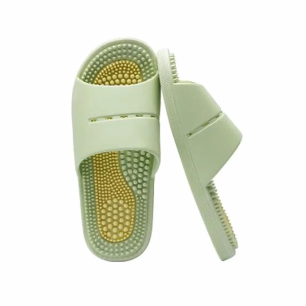 Akupresurowy Reflexologia Masaż Kapcie Sandały dla mężczyzn Kobiety Relief Plantar Zapalenie Fascii Sandały, zwiększenie krążenia Poprawia terapię masażu(Size:EU 38/39,Color:Green)