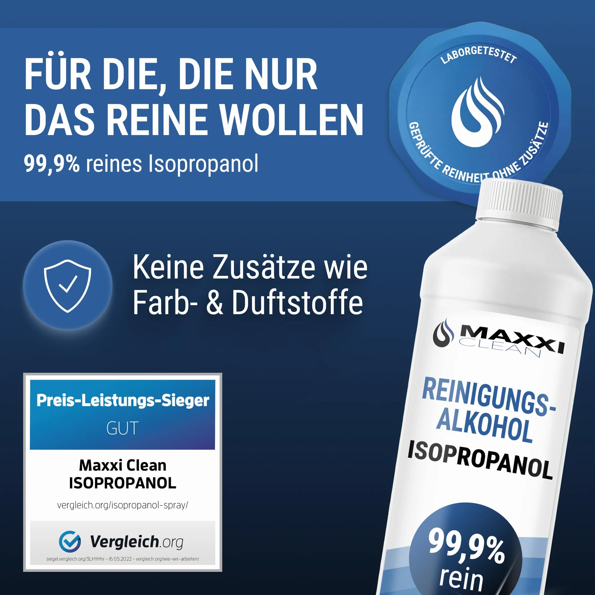 Maxxi Clean Alkohol izopropylowy 99,9% 750 ml Środek czyszczący
