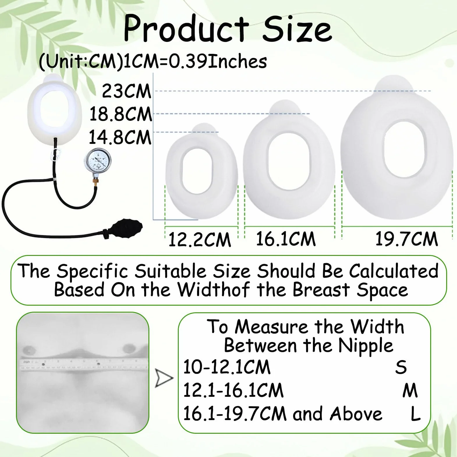 Pectus Excavatum Vacuum Bell, Orteza Na Klatkę Piersiową, Urządzenie Korekcyjne Z Manometrem, Terapia Dzwonem Próżniowym Standard-S