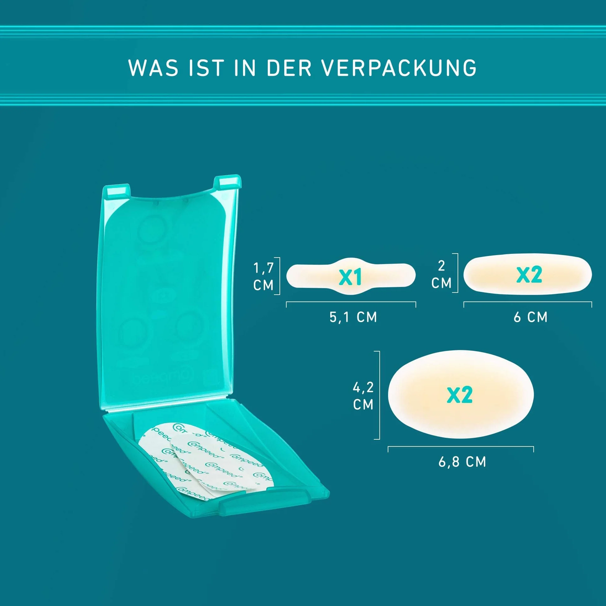 Compeed Blasenpflaster Mixpack, 5 Sztuka Chodnik