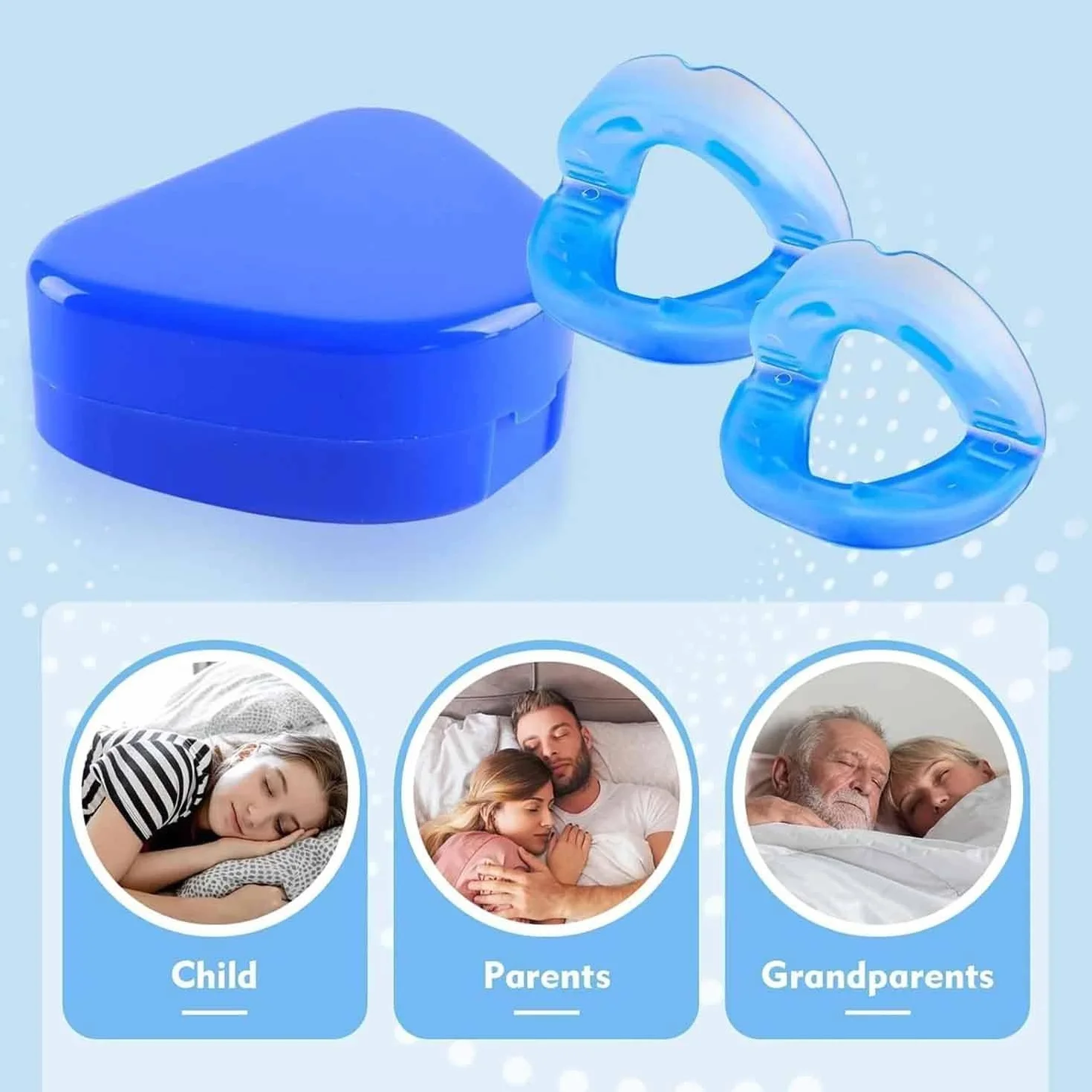 Anti Snoring Mouthpiece - Universal Size,Anti Snoring Devices for Sleep,Food Grade Material Snore Mouth Guard,Instantly Quiet Antisnoring Device Mouthpiece,Make The Night Quiet (2)